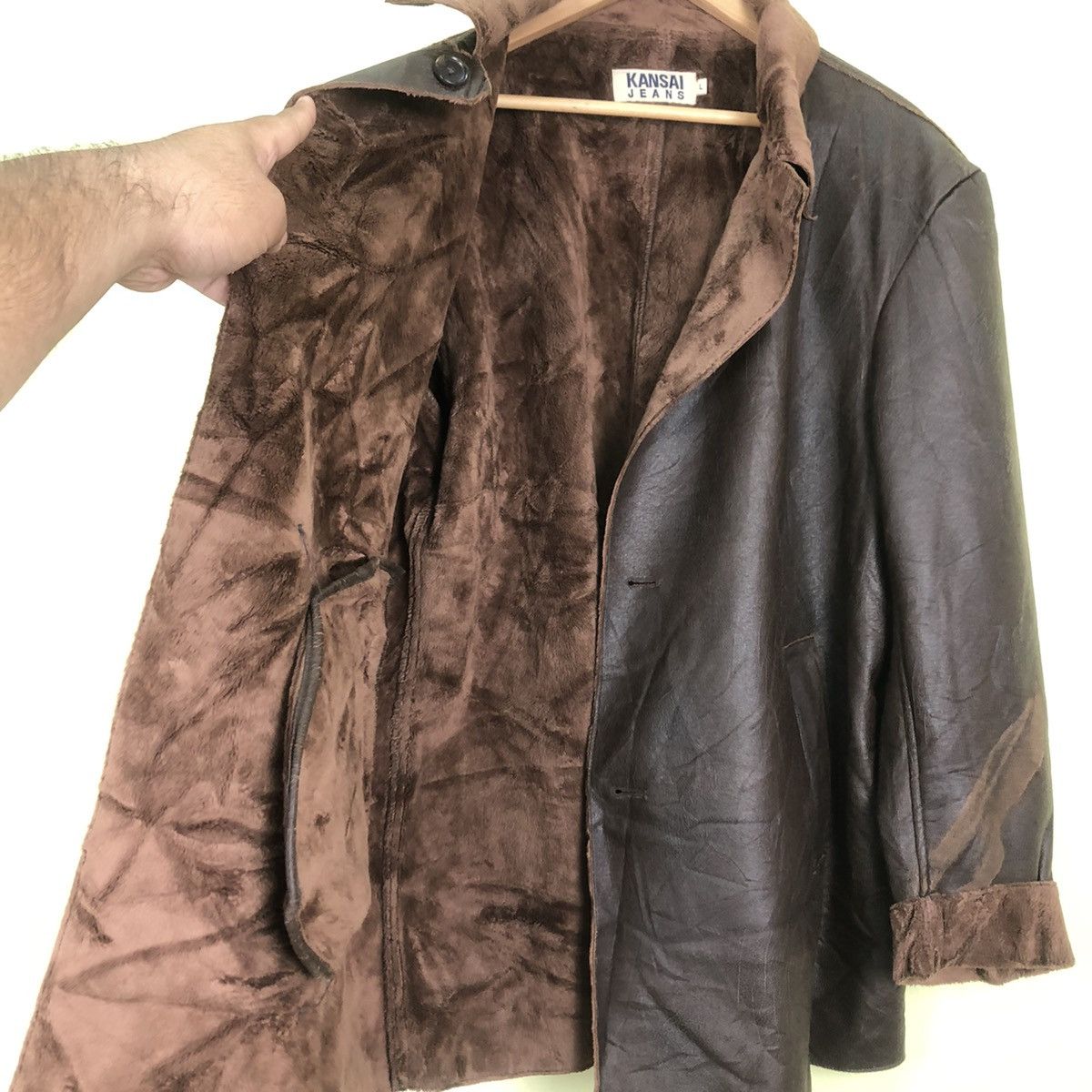 Japanese Brand Soft Leather Jacket Kansai Jeans Size US L / EU 52-54 / 3 - 7 Thumbnail