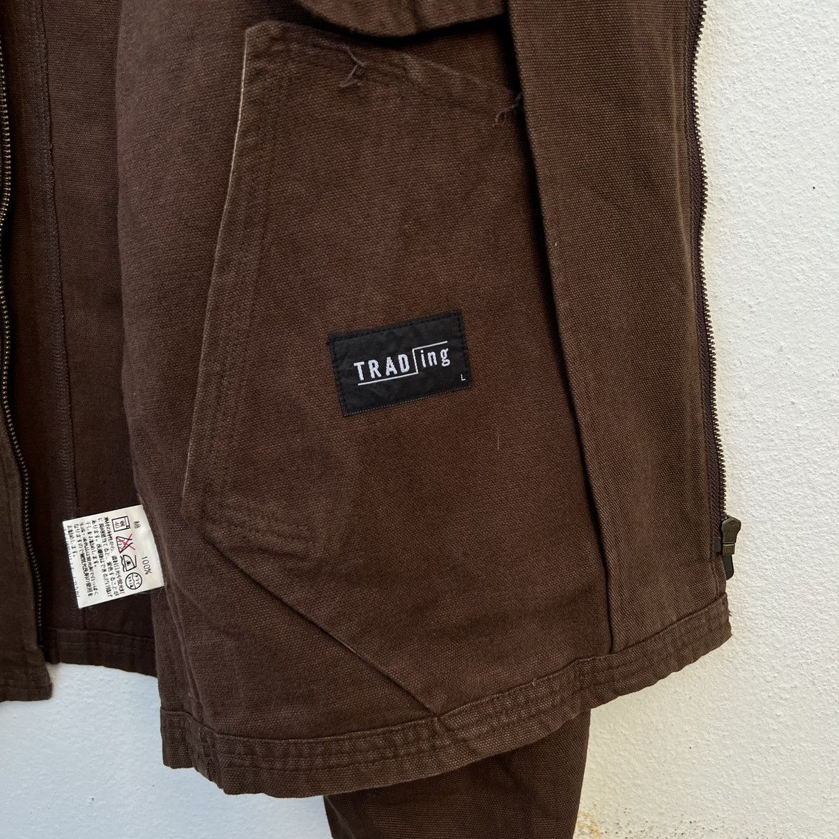 Japanese Brand VINTAGE HIKORY CHORE JACKET TRADING JAPAN Size US L / EU 52-54 / 3 - 12 Thumbnail