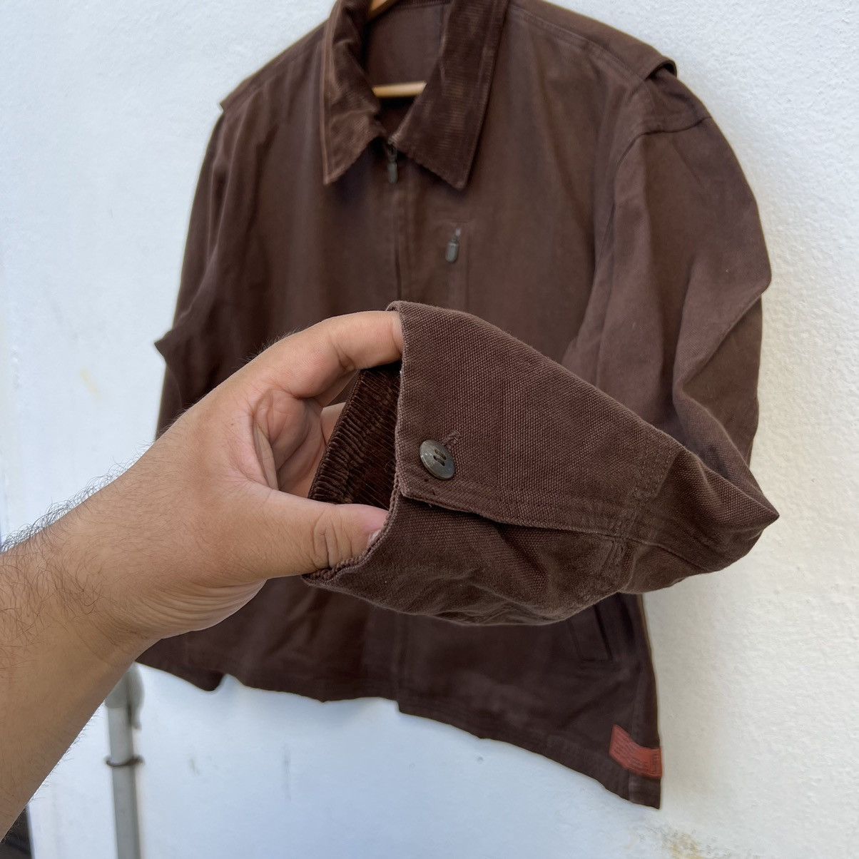 Japanese Brand VINTAGE HIKORY CHORE JACKET TRADING JAPAN Size US L / EU 52-54 / 3 - 7 Thumbnail