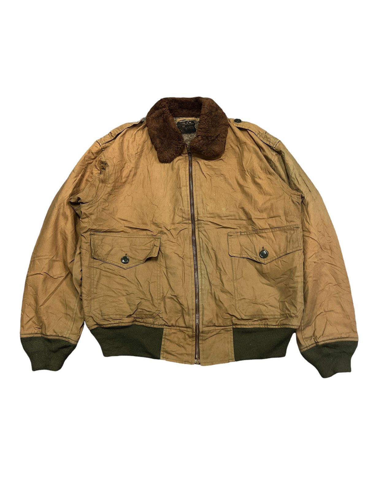 Pherrow's × Vintage VINTAGE B-10 BOMBER FLIGHT JACKET SHEARLING Size US L / EU 52-54 / 3 - 1 Thumbnail
