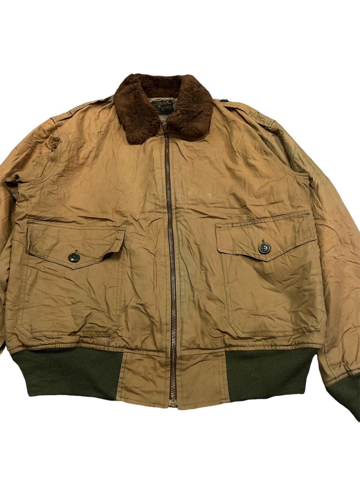Pherrow's × Vintage VINTAGE B-10 BOMBER FLIGHT JACKET SHEARLING Size US L / EU 52-54 / 3 - 4 Thumbnail