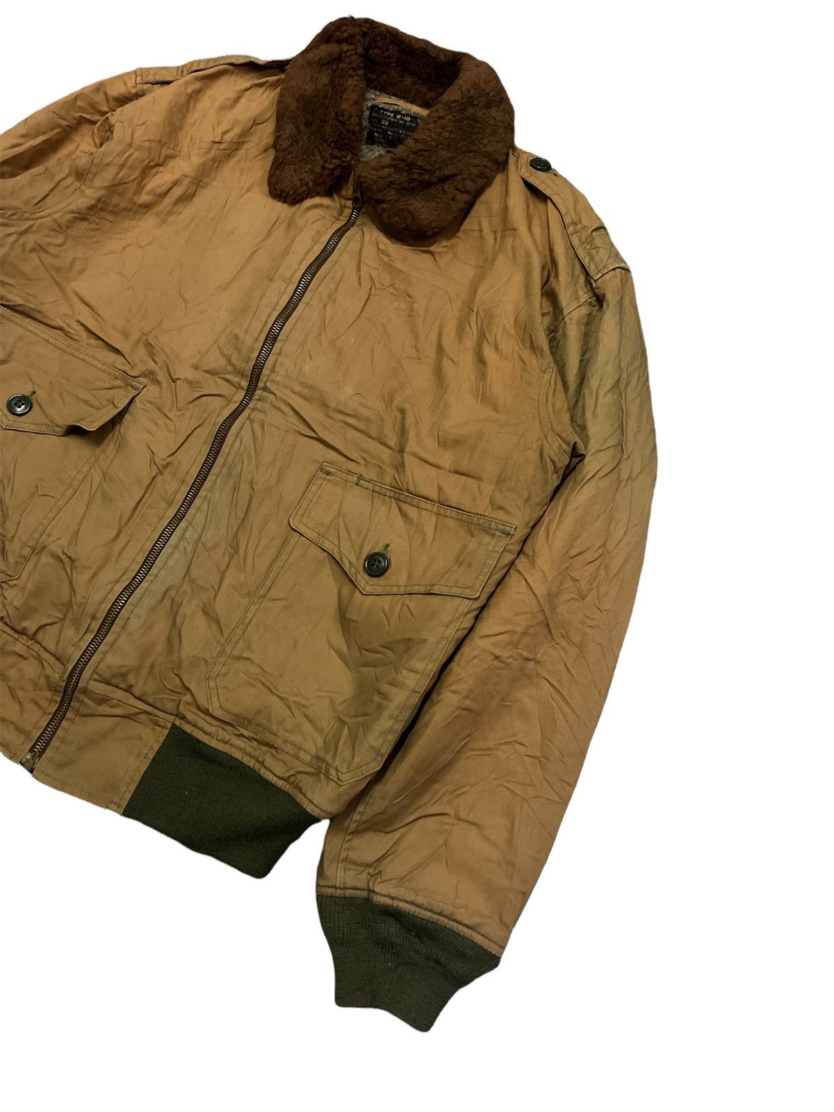 Pherrow's × Vintage VINTAGE B-10 BOMBER FLIGHT JACKET SHEARLING Size US L / EU 52-54 / 3 - 3 Thumbnail