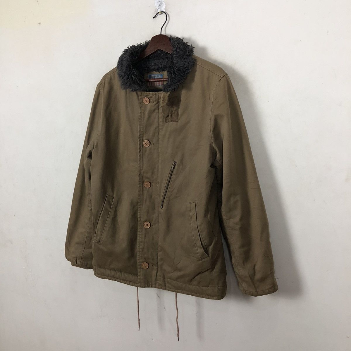 Japanese Brand 🔥90’s DECK JACKET SIX STAR MILITARY USN DESIGN MINK FUR Size US L / EU 52-54 / 3 - 2 Thumbnail