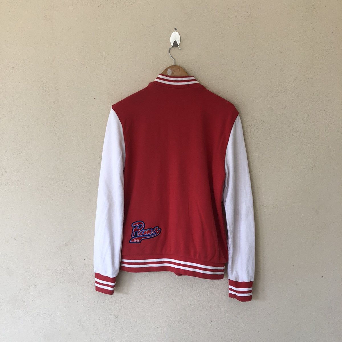 Japanese Brand VARSITY JACKET PUMA EMBROIDERY LOGO Size US L / EU 52-54 / 3 - 5 Thumbnail