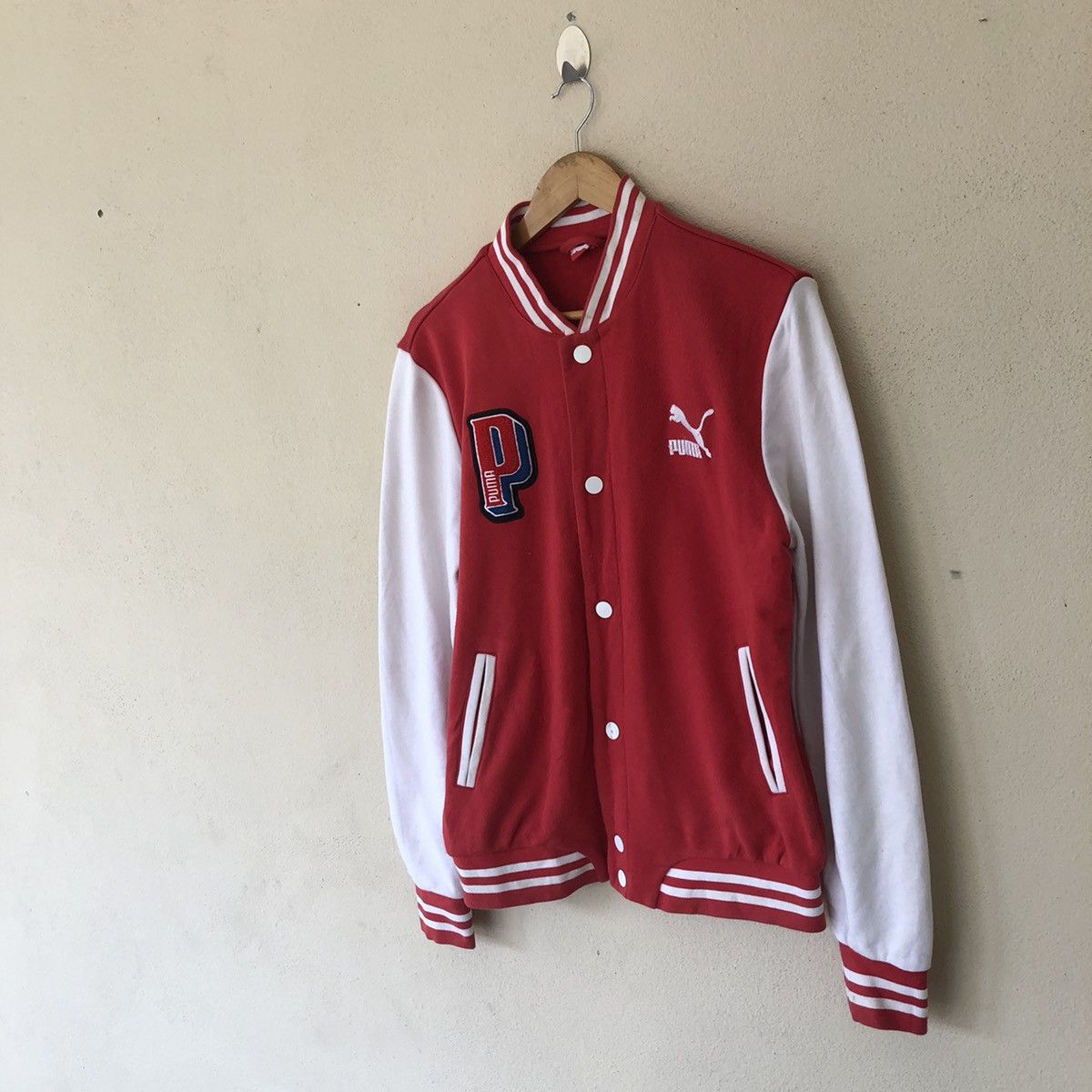 Japanese Brand VARSITY JACKET PUMA EMBROIDERY LOGO Size US L / EU 52-54 / 3 - 2 Thumbnail