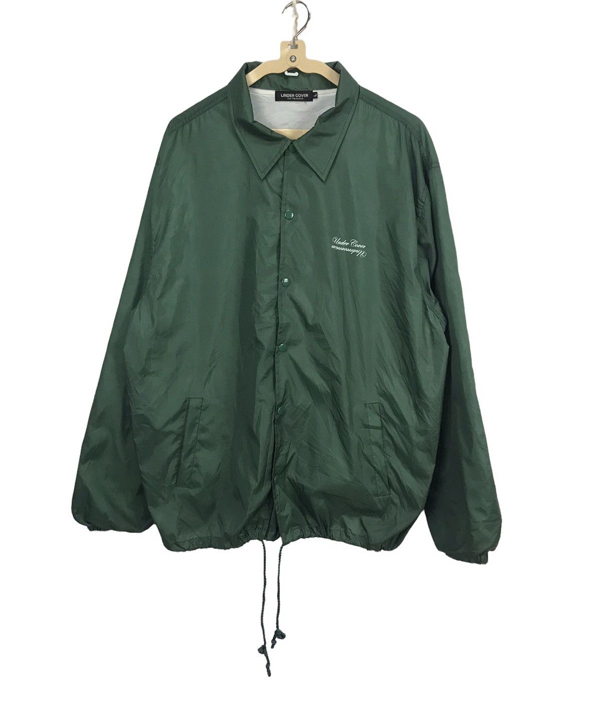 image of Jun Takahashi x Undercover Best Offer Undercover Snap Button Nylon Jacket in Green (Size Large)