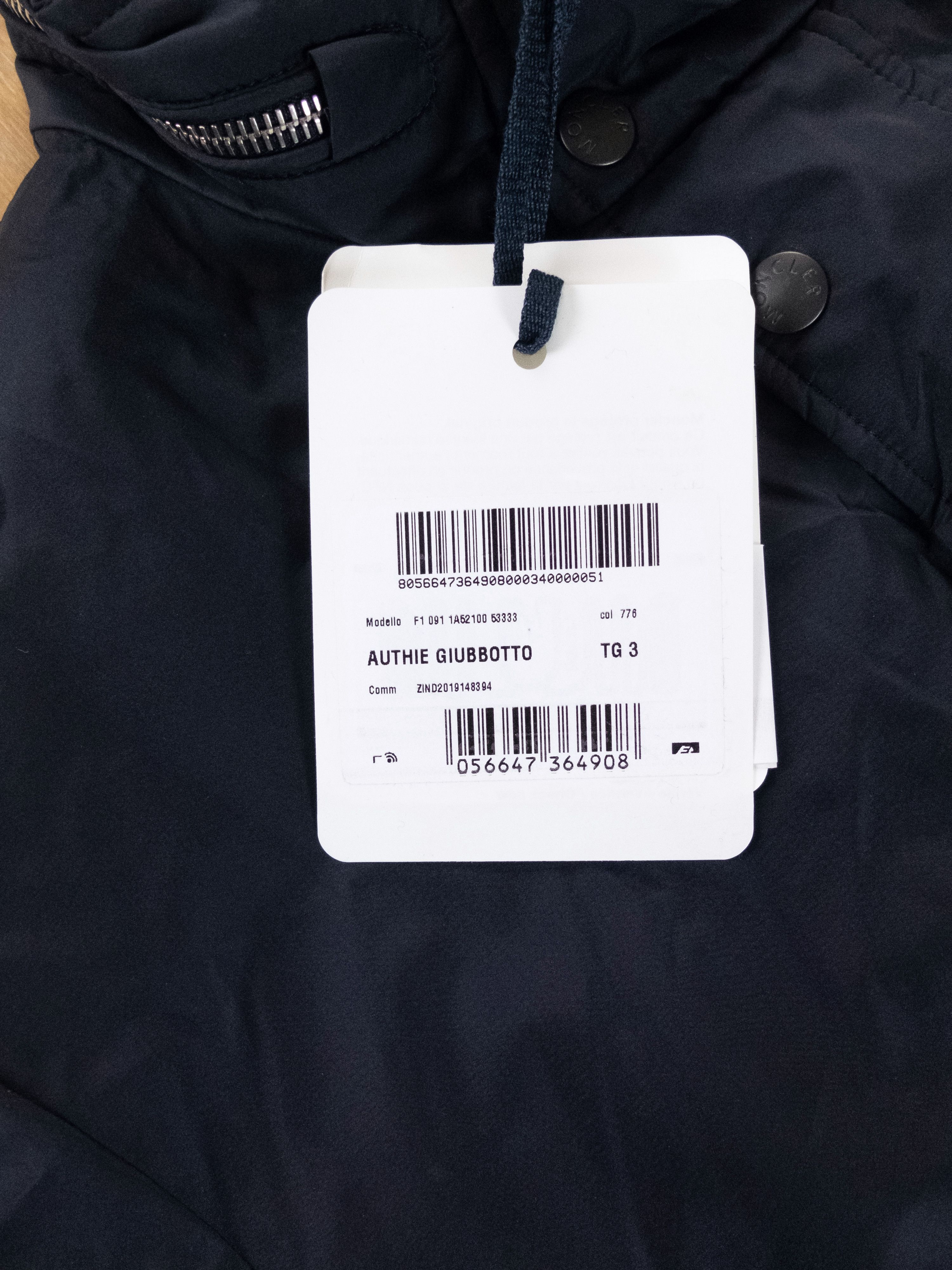 Moncler Moncler Authie lightweight navy blue down puffer jacket L 3 Size US L / EU 52-54 / 3 - 3 Thumbnail
