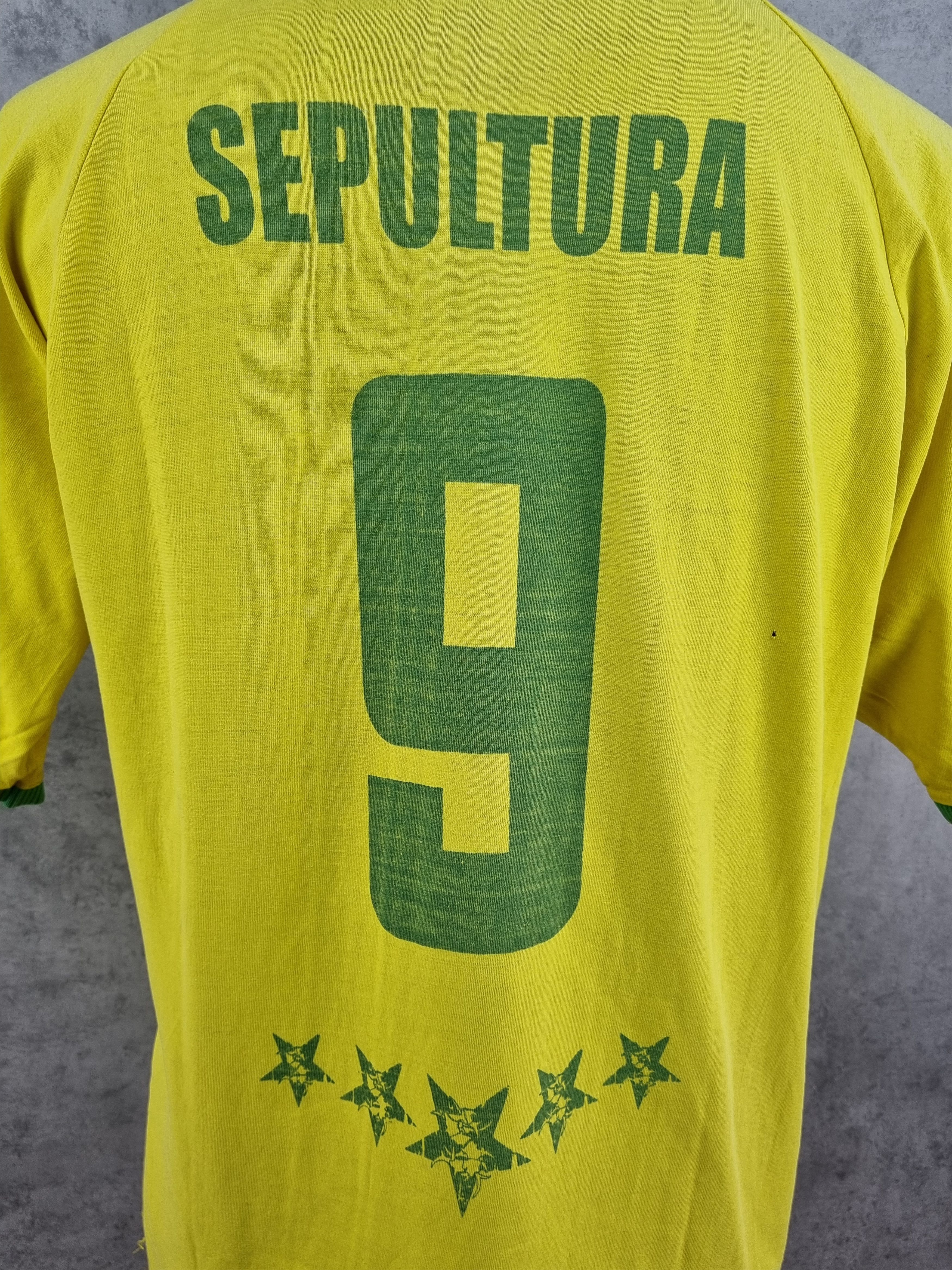 Band Tees 90s Single Stitch Sepultura 9 Brasil Vintage Tee shirt Size US XL / EU 56 / 4 - 6 Thumbnail