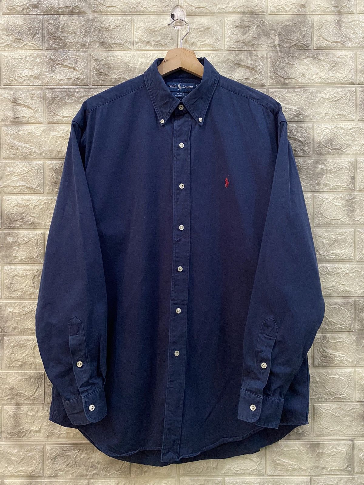 Polo Ralph Lauren Vintage Polo Ralph Lauren navy blue shirt Size US M / EU 48-50 / 2 - 5 Thumbnail