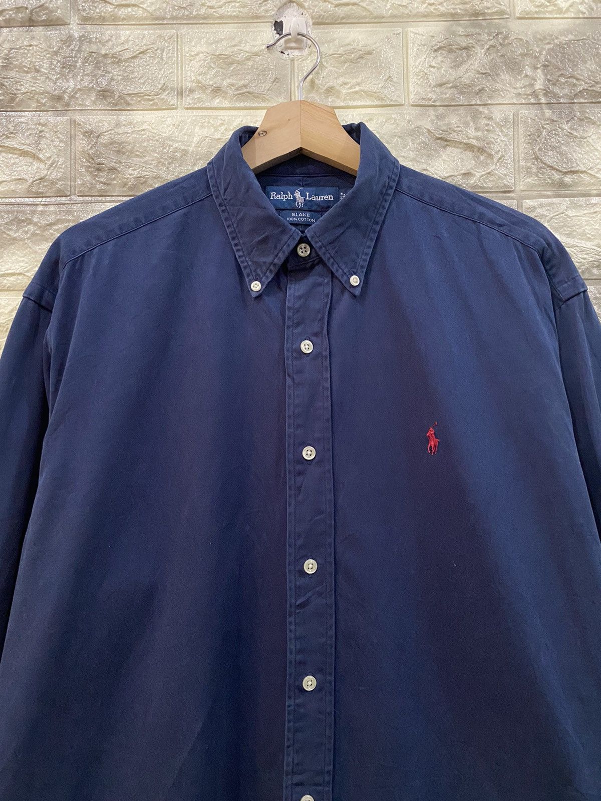 Polo Ralph Lauren Vintage Polo Ralph Lauren navy blue shirt Size US M / EU 48-50 / 2 - 6 Thumbnail