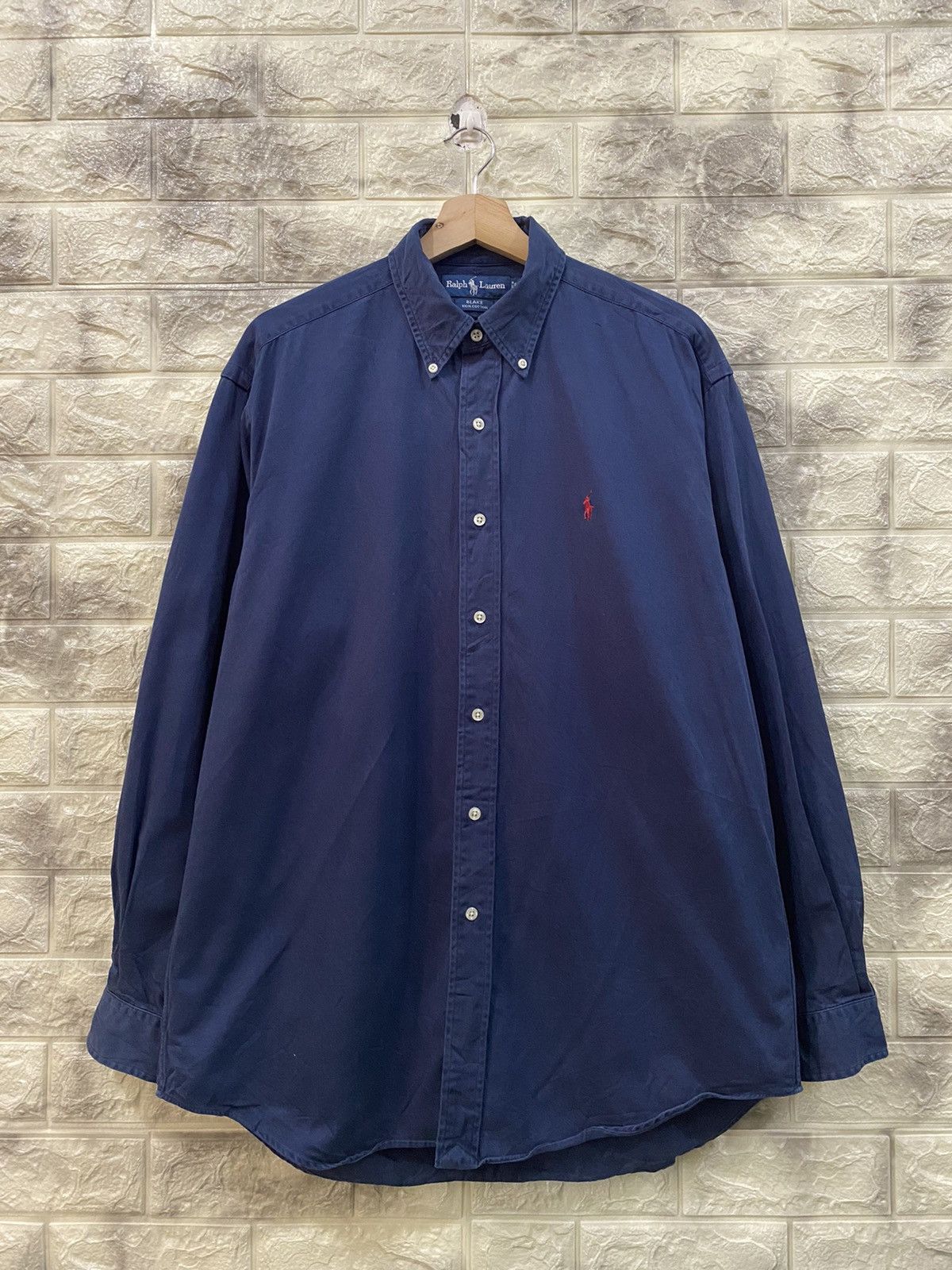 Polo Ralph Lauren Vintage Polo Ralph Lauren navy blue shirt Size US M / EU 48-50 / 2 - 1 Thumbnail