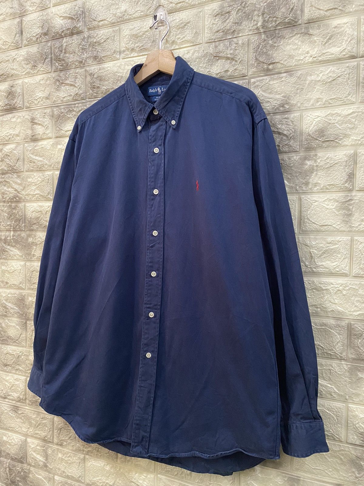 Polo Ralph Lauren Vintage Polo Ralph Lauren navy blue shirt Size US M / EU 48-50 / 2 - 4 Thumbnail