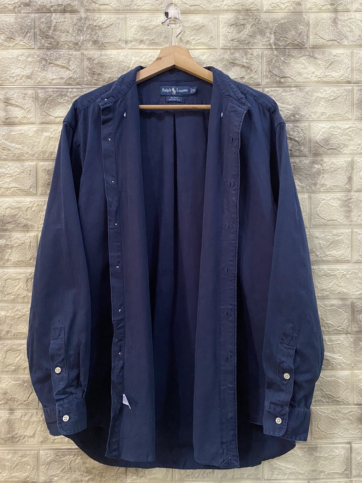 Polo Ralph Lauren Vintage Polo Ralph Lauren navy blue shirt Size US M / EU 48-50 / 2 - 9 Thumbnail