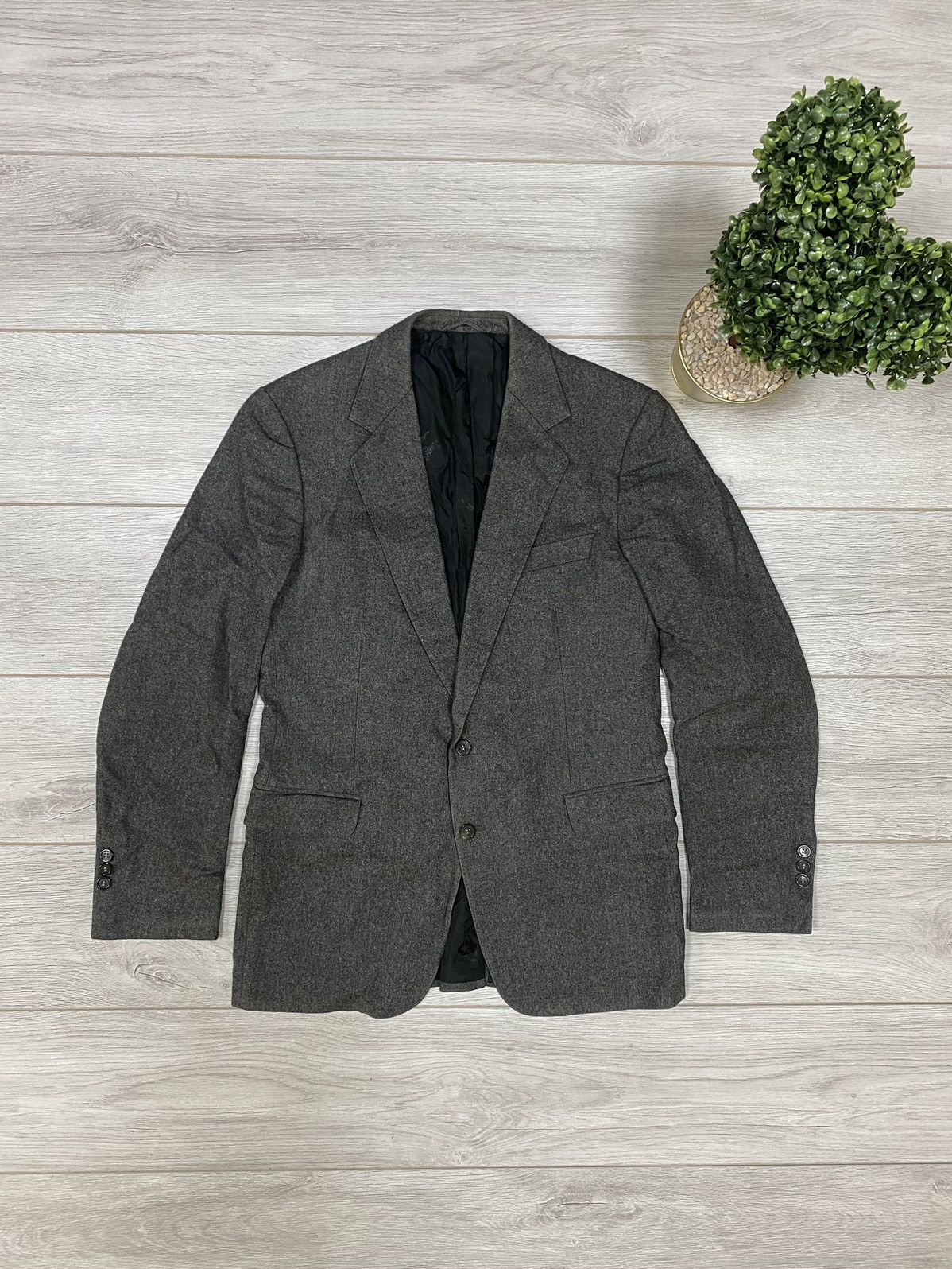Burberry made in West Germany vintage 2 buttons wool blazer