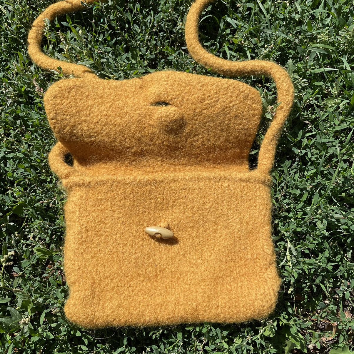 Vintage Vintage 90s Mohair Teddy Shopper Baggy Streetwear Worn In OS Size ONE SIZE - 4 Thumbnail