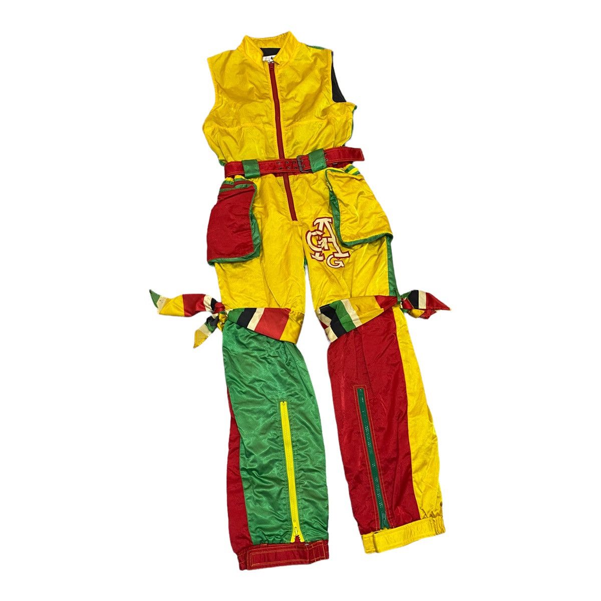 Japanese Brand DOPE🔥GAGANDO MULTICOLOUR RARE DESIGN COVERALLS SKI WEAR Size US 32 / EU 48 - 10 Thumbnail