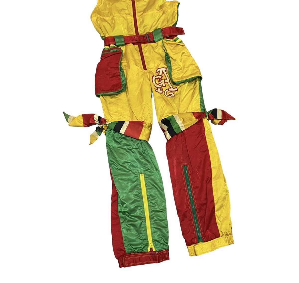 Japanese Brand DOPE🔥GAGANDO MULTICOLOUR RARE DESIGN COVERALLS SKI WEAR Size US 32 / EU 48 - 9 Thumbnail