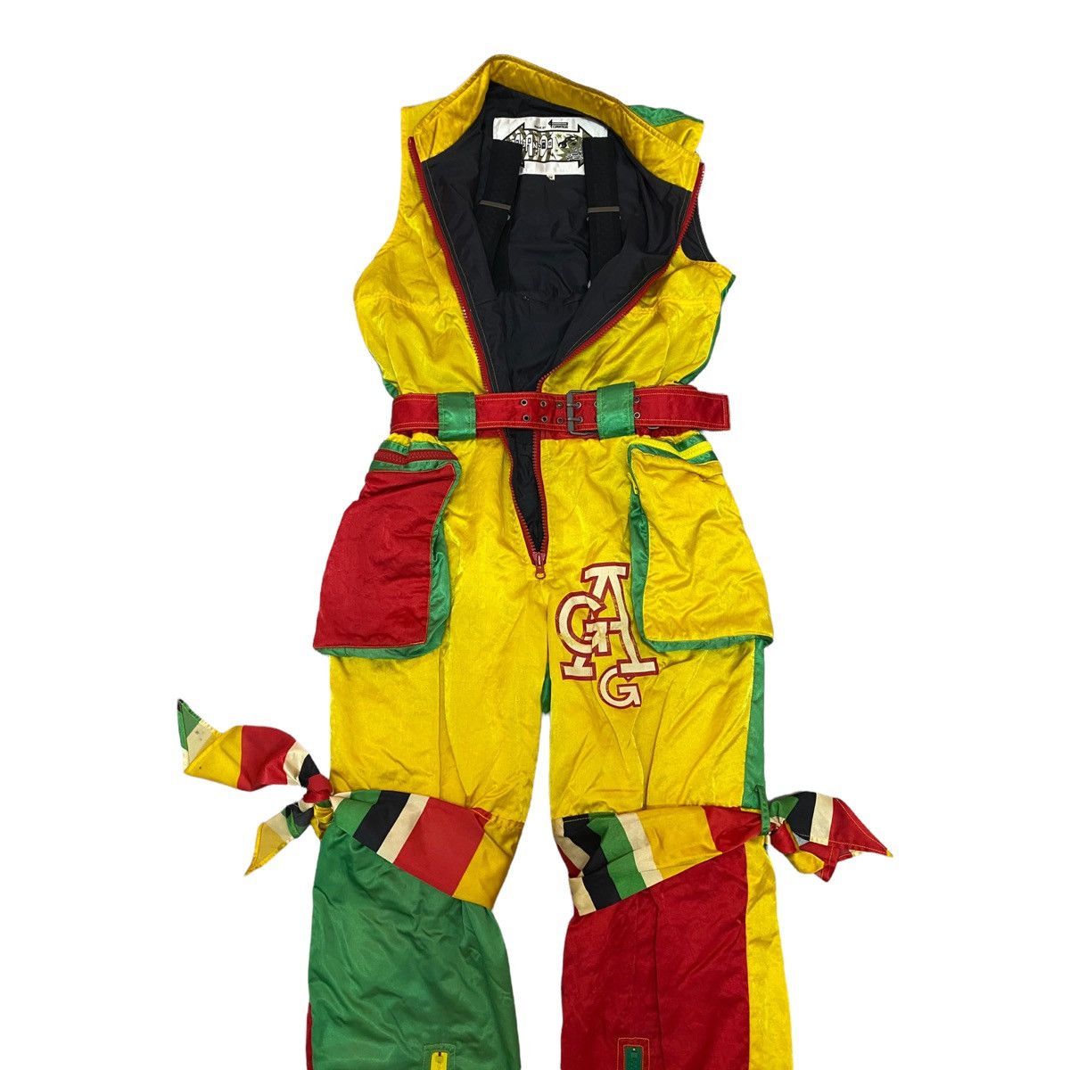 Japanese Brand DOPE🔥GAGANDO MULTICOLOUR RARE DESIGN COVERALLS SKI WEAR Size US 32 / EU 48 - 5 Thumbnail
