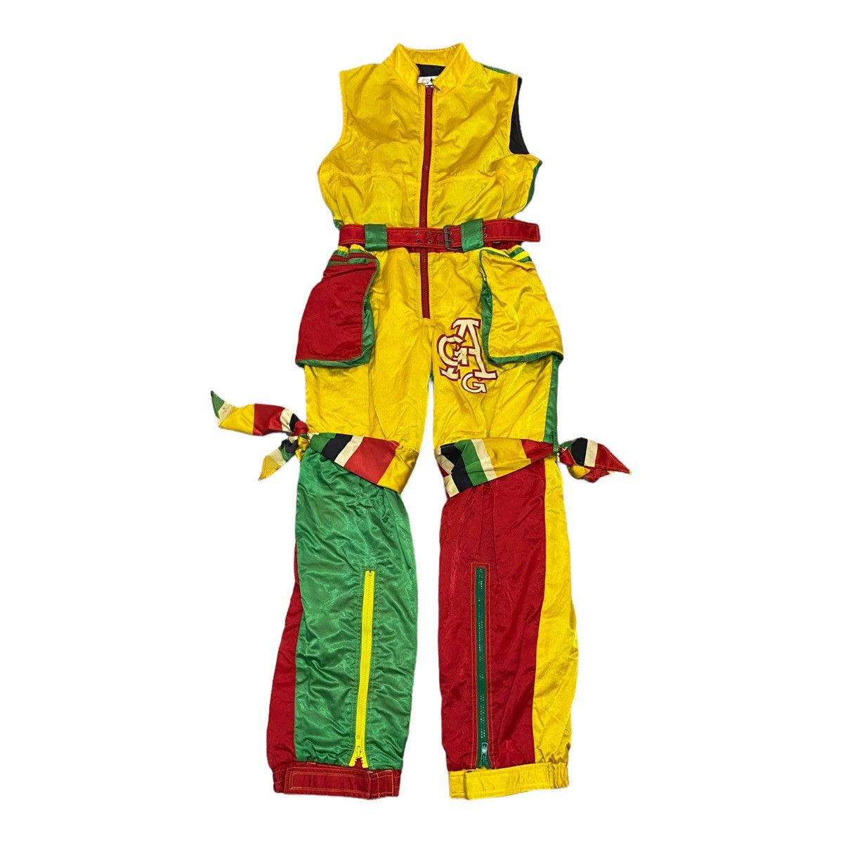 Japanese Brand DOPE🔥GAGANDO MULTICOLOUR RARE DESIGN COVERALLS SKI WEAR Size US 32 / EU 48 - 1 Thumbnail