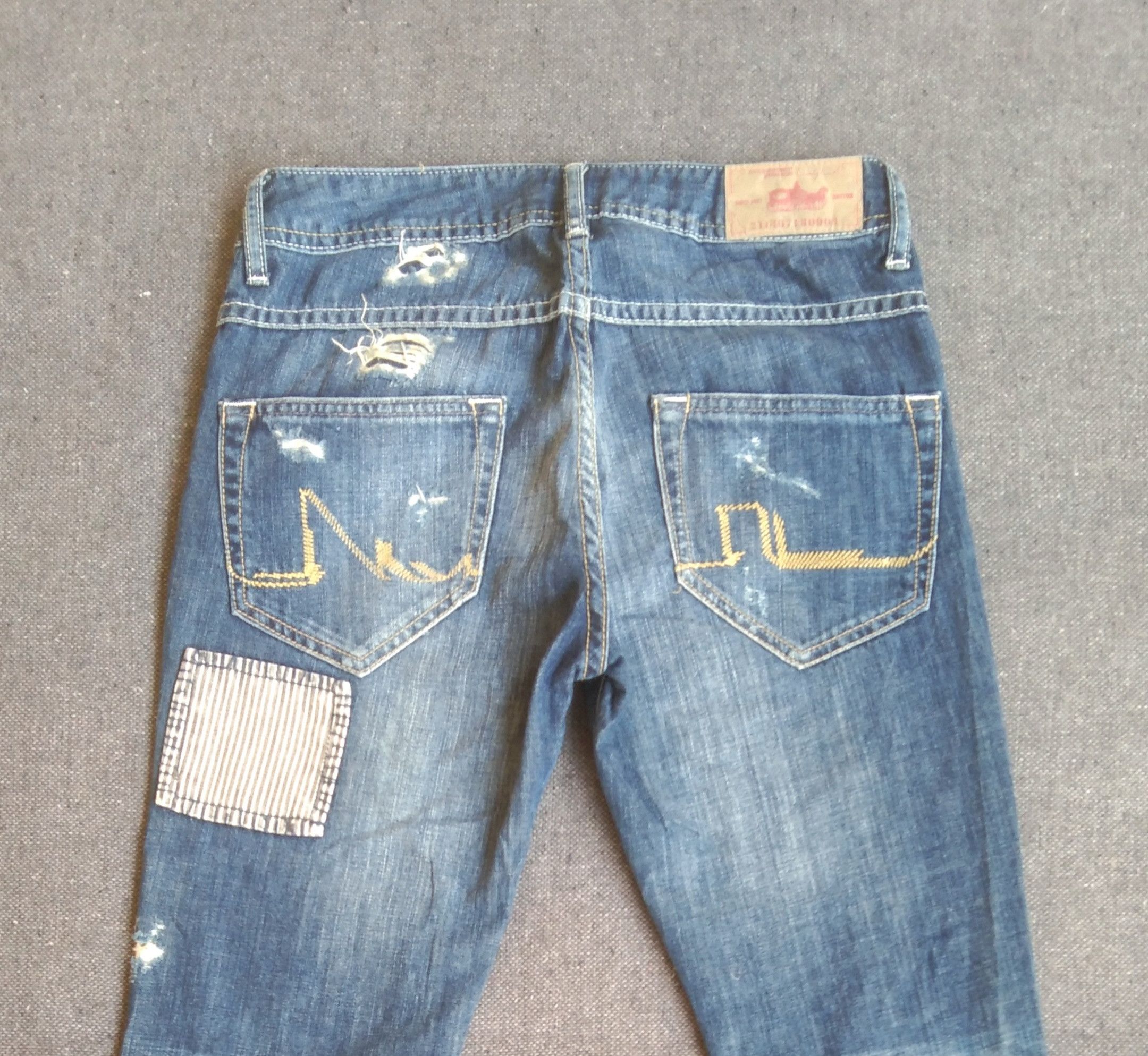 Japanese Brand Japanese Brand Jeans Distressed Style Boro Sashiko 27x29 Size US 27 - 4 Thumbnail