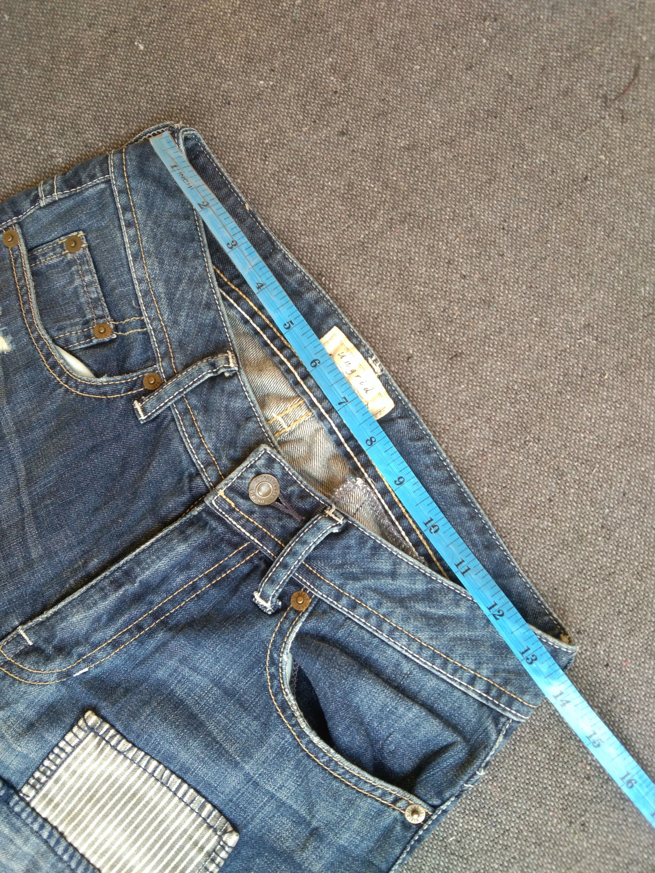 Japanese Brand Japanese Brand Jeans Distressed Style Boro Sashiko 27x29 Size US 27 - 11 Thumbnail