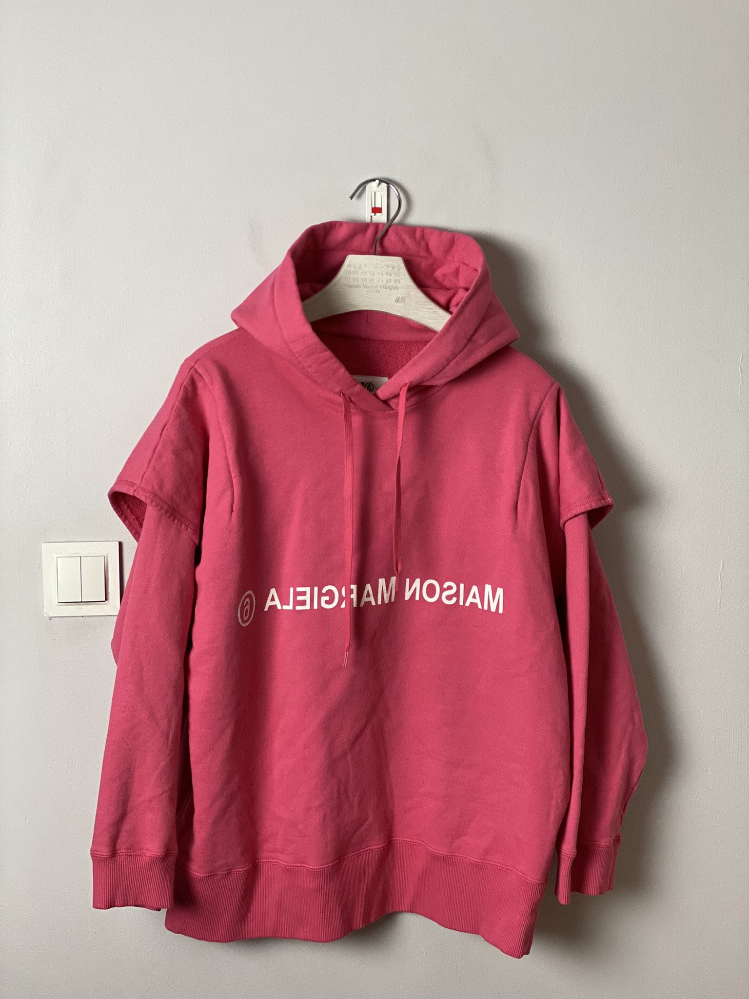 Maison Margiela MM6 oversized hoodie reversed logo