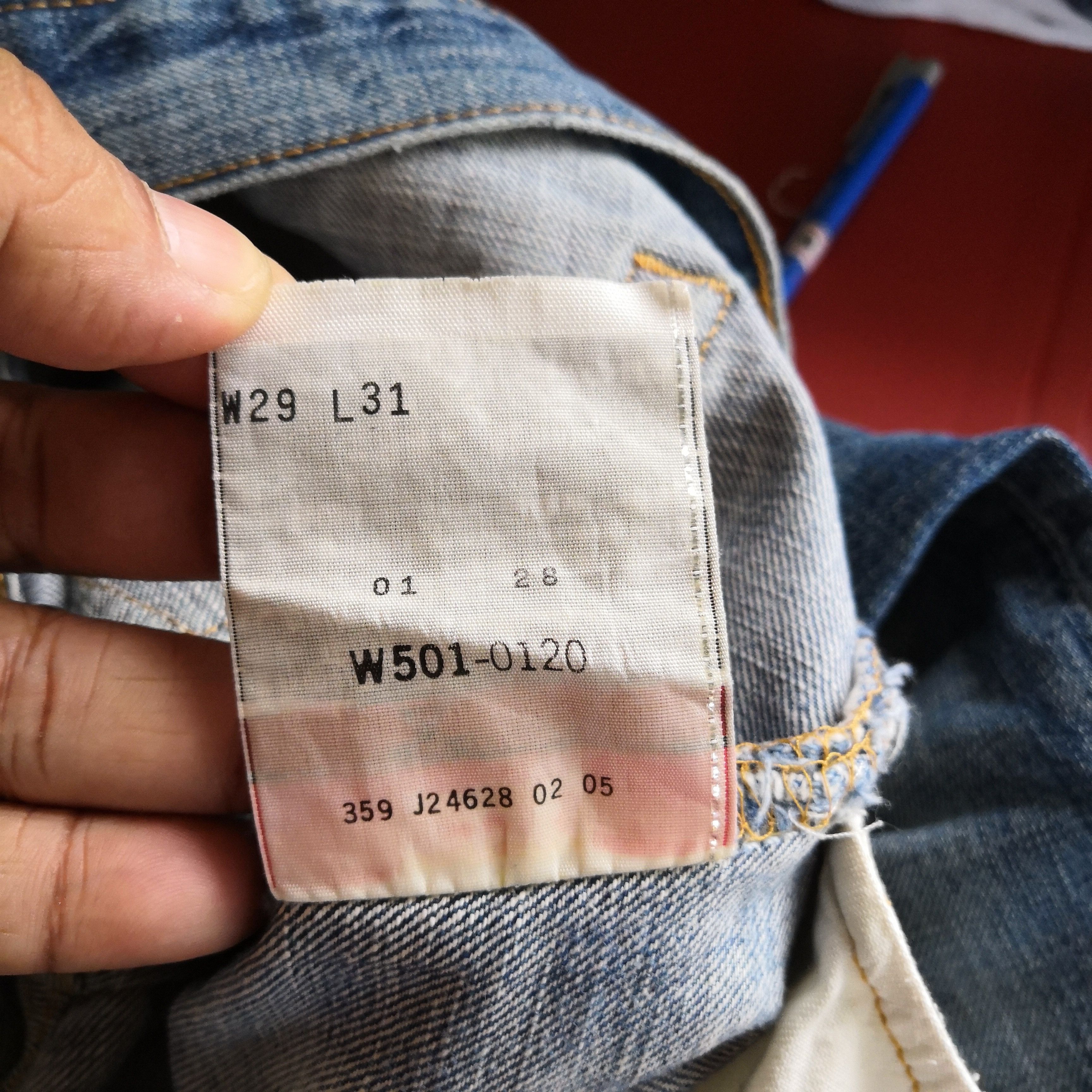 Levi's Vintage Levis 501 Distressed Jeans Released Hem Faded Denim Size 28" / US 6 / IT 42 - 11 Thumbnail