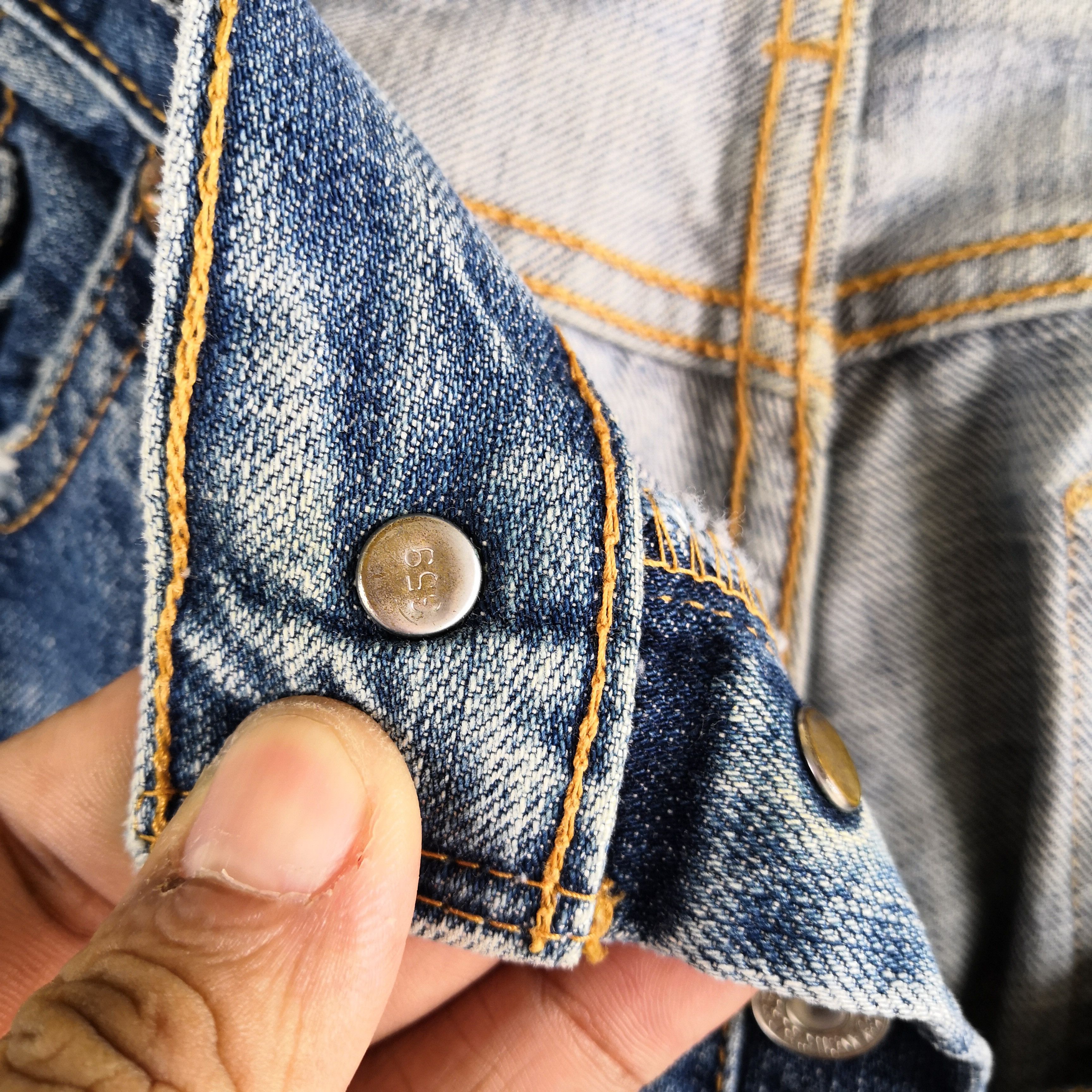 Levi's Vintage Levis 501 Distressed Jeans Released Hem Faded Denim Size 28" / US 6 / IT 42 - 7 Thumbnail