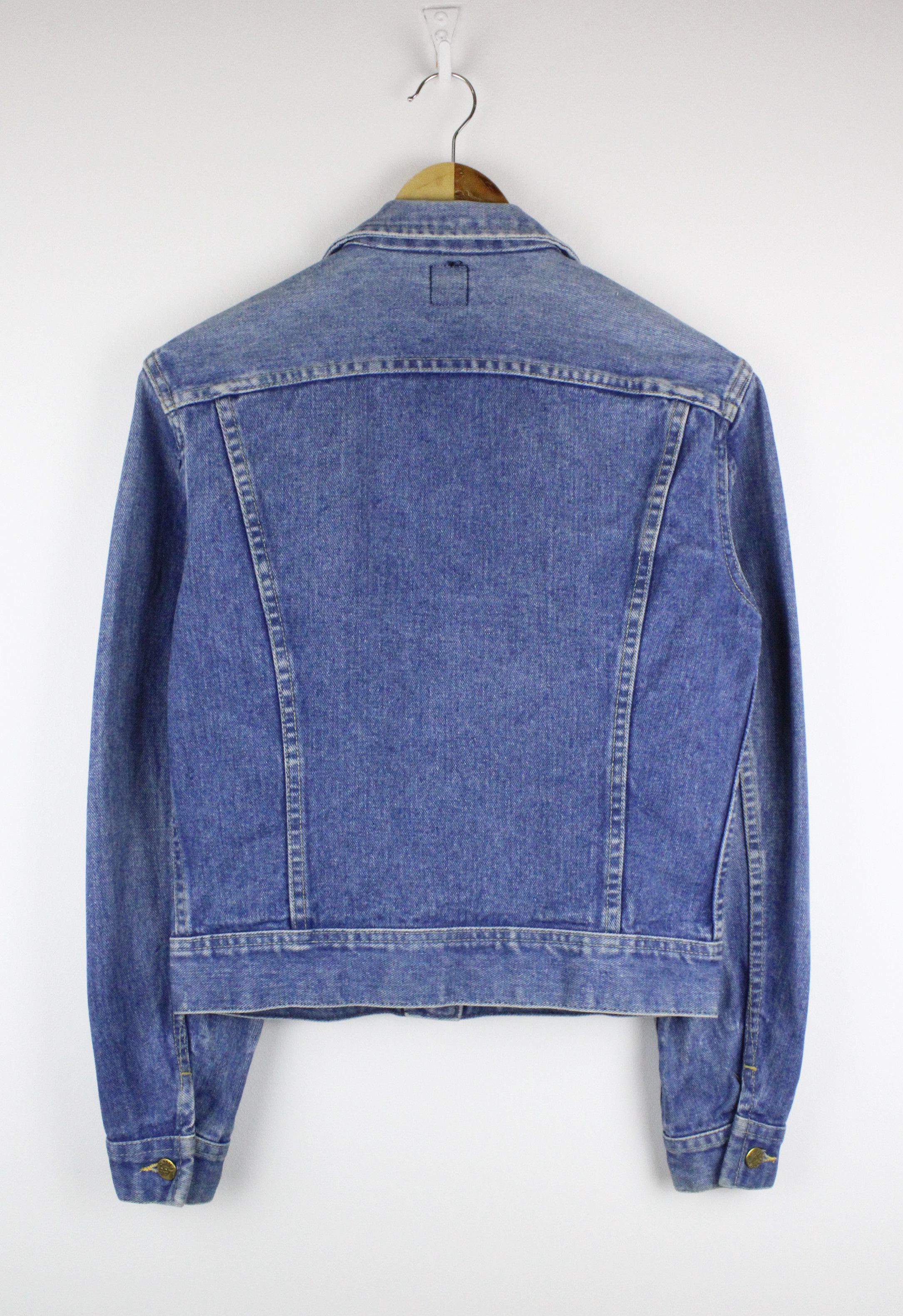 Lee × Vintage Vintage Lee Washed Blue Storm Rider Denim Jacket Size L / US 10 / IT 46 - 4 Thumbnail