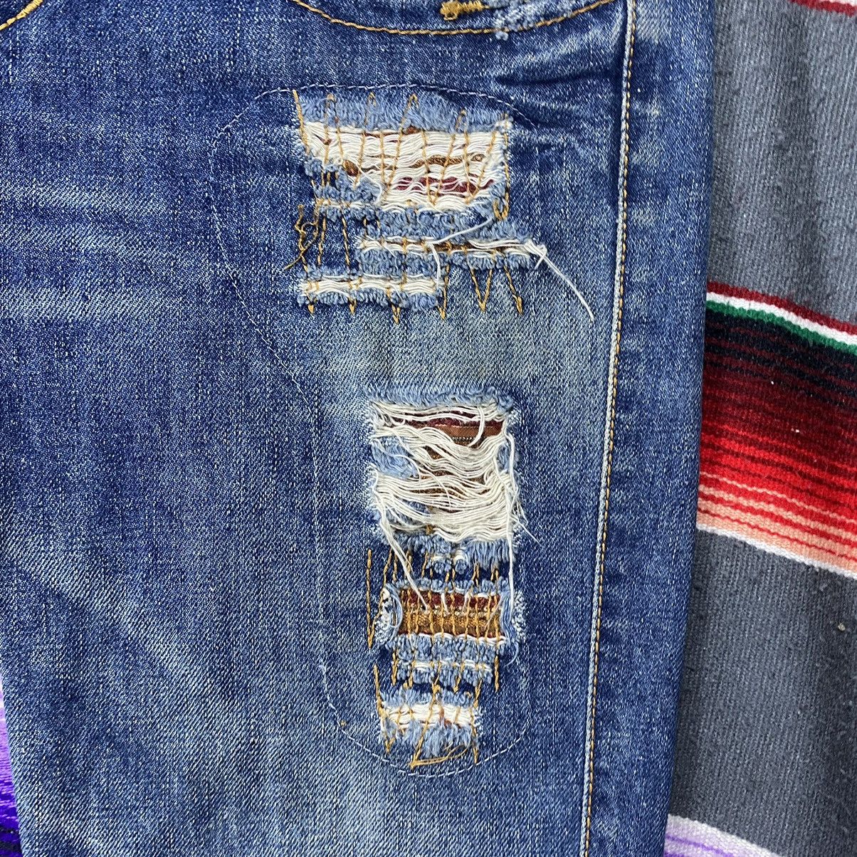 Designer Vintage Take Two Upgrade Dept Flare Jeans Size 33" - 5 Thumbnail