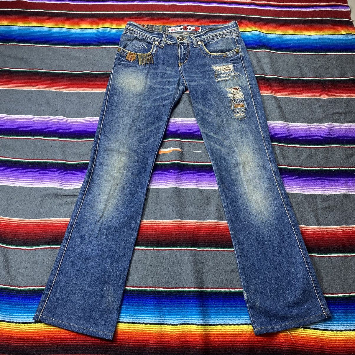 Designer Vintage Take Two Upgrade Dept Flare Jeans Size 33" - 1 Thumbnail