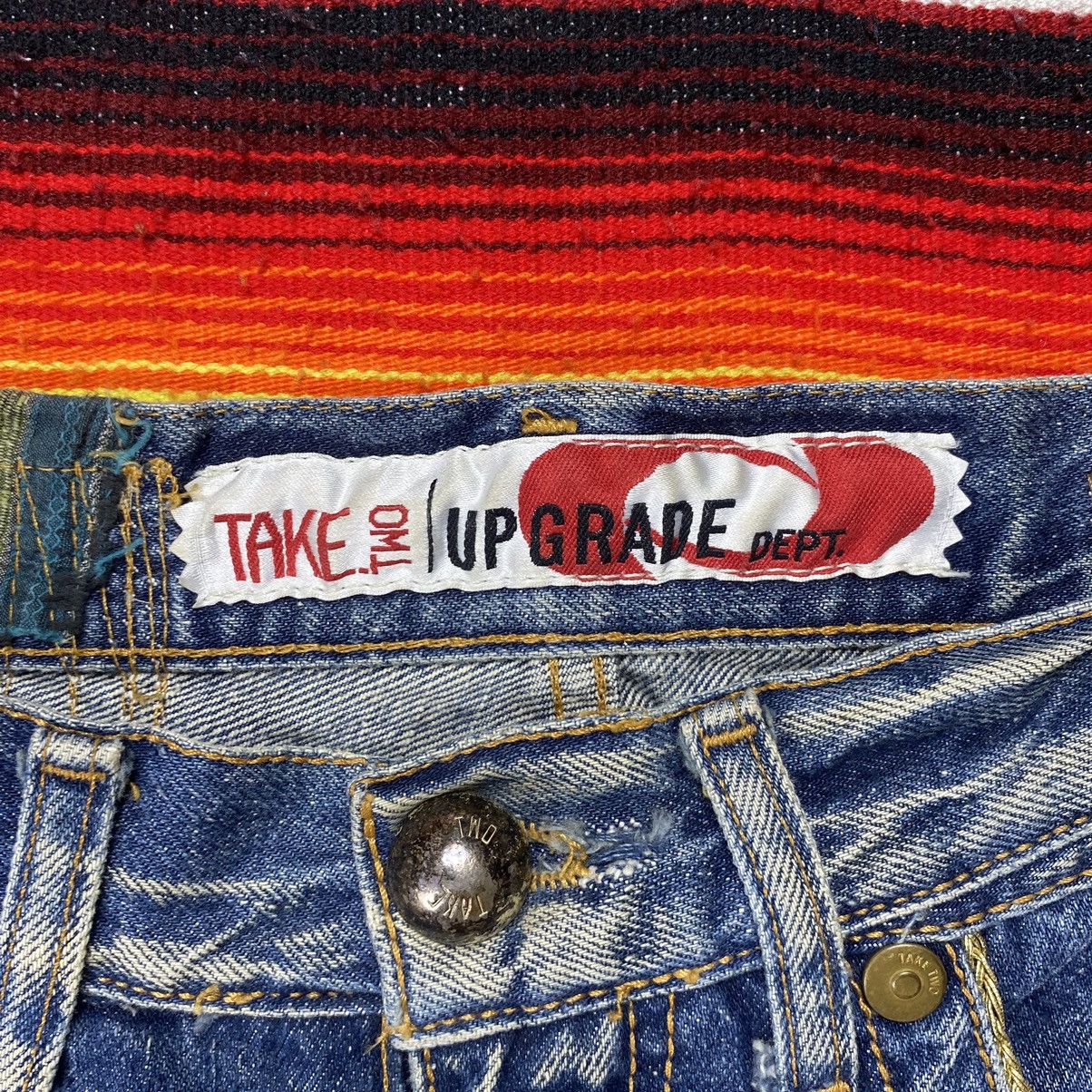 Designer Vintage Take Two Upgrade Dept Flare Jeans Size 33" - 8 Thumbnail