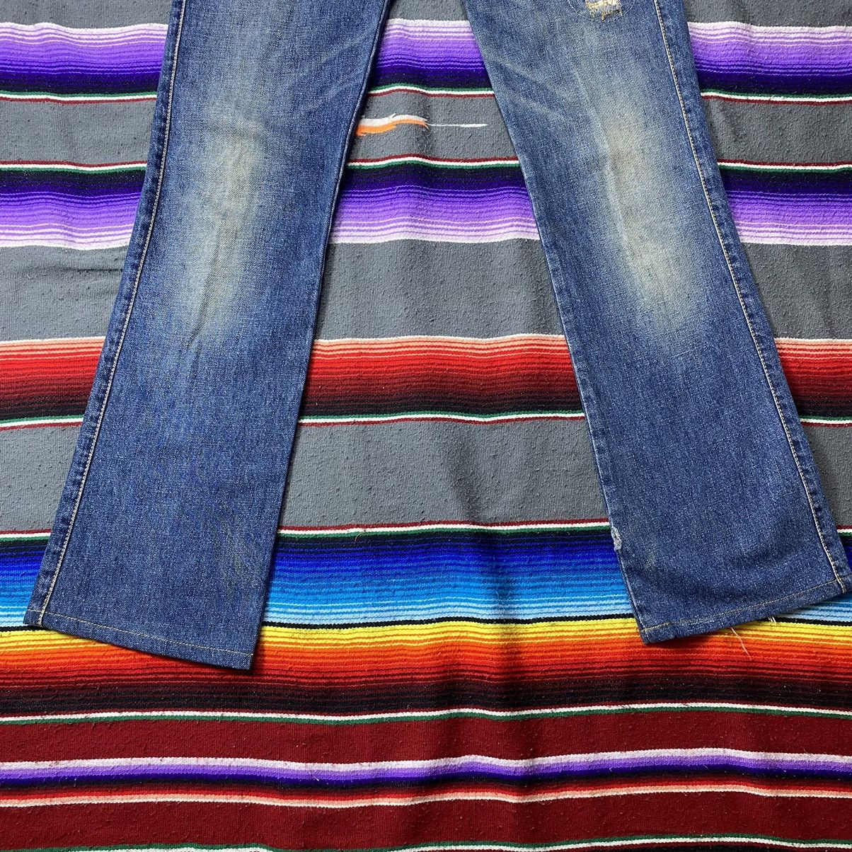 Designer Vintage Take Two Upgrade Dept Flare Jeans Size 33" - 4 Thumbnail