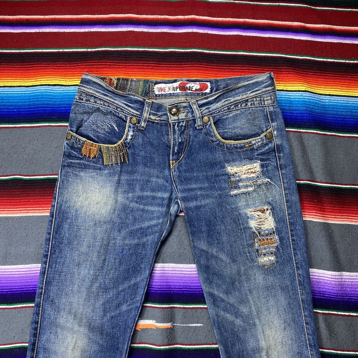 Designer Vintage Take Two Upgrade Dept Flare Jeans Size 33" - 3 Thumbnail