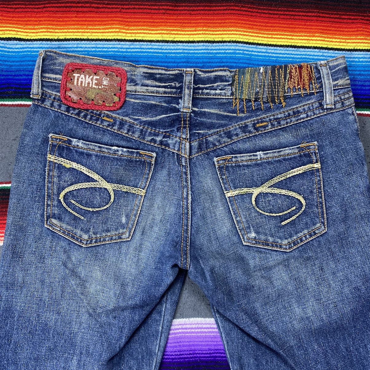 Designer Vintage Take Two Upgrade Dept Flare Jeans Size 33" - 11 Thumbnail