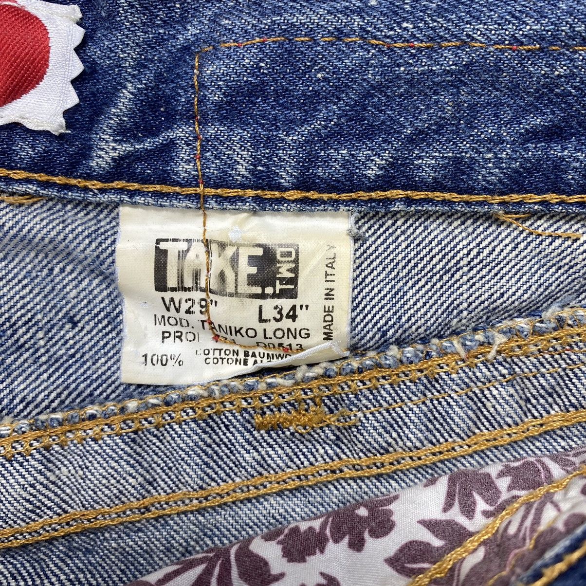Designer Vintage Take Two Upgrade Dept Flare Jeans Size 33" - 9 Thumbnail