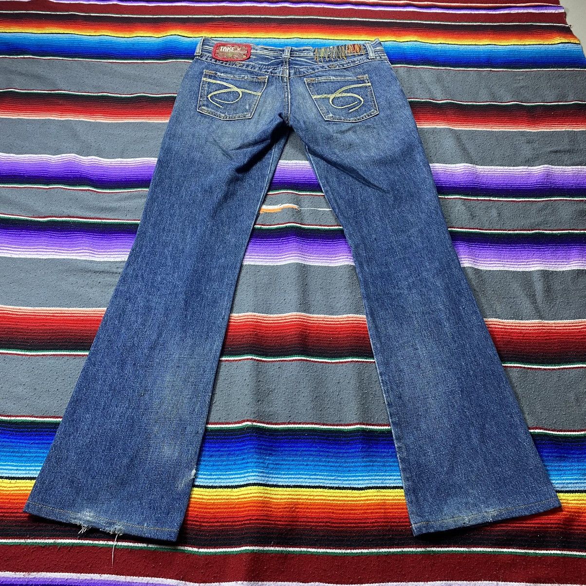 Designer Vintage Take Two Upgrade Dept Flare Jeans Size 33" - 13 Thumbnail