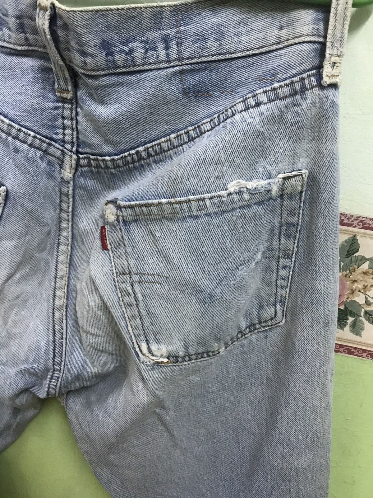 Levi's DISTRESSED ‼️‼️LEVIS 501 usa x vintage Size US 30 / EU 46 - 3 Thumbnail