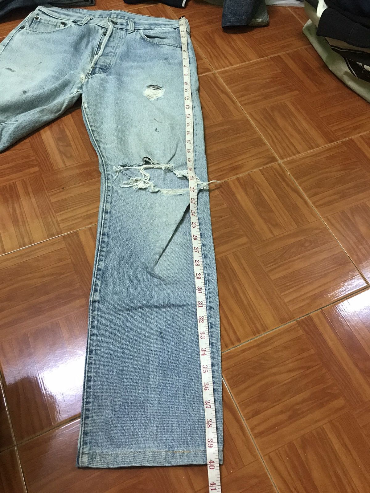 Levi's DISTRESSED ‼️‼️LEVIS 501 usa x vintage Size US 30 / EU 46 - 8 Thumbnail