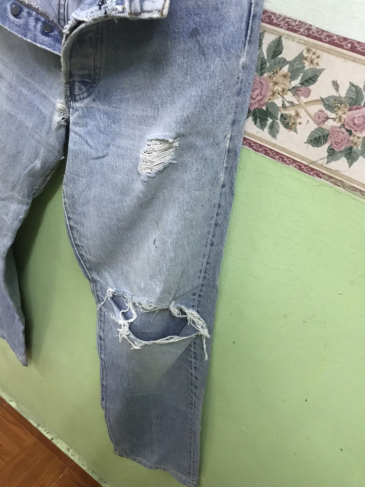 Levi's DISTRESSED ‼️‼️LEVIS 501 usa x vintage Size US 30 / EU 46 - 6 Thumbnail
