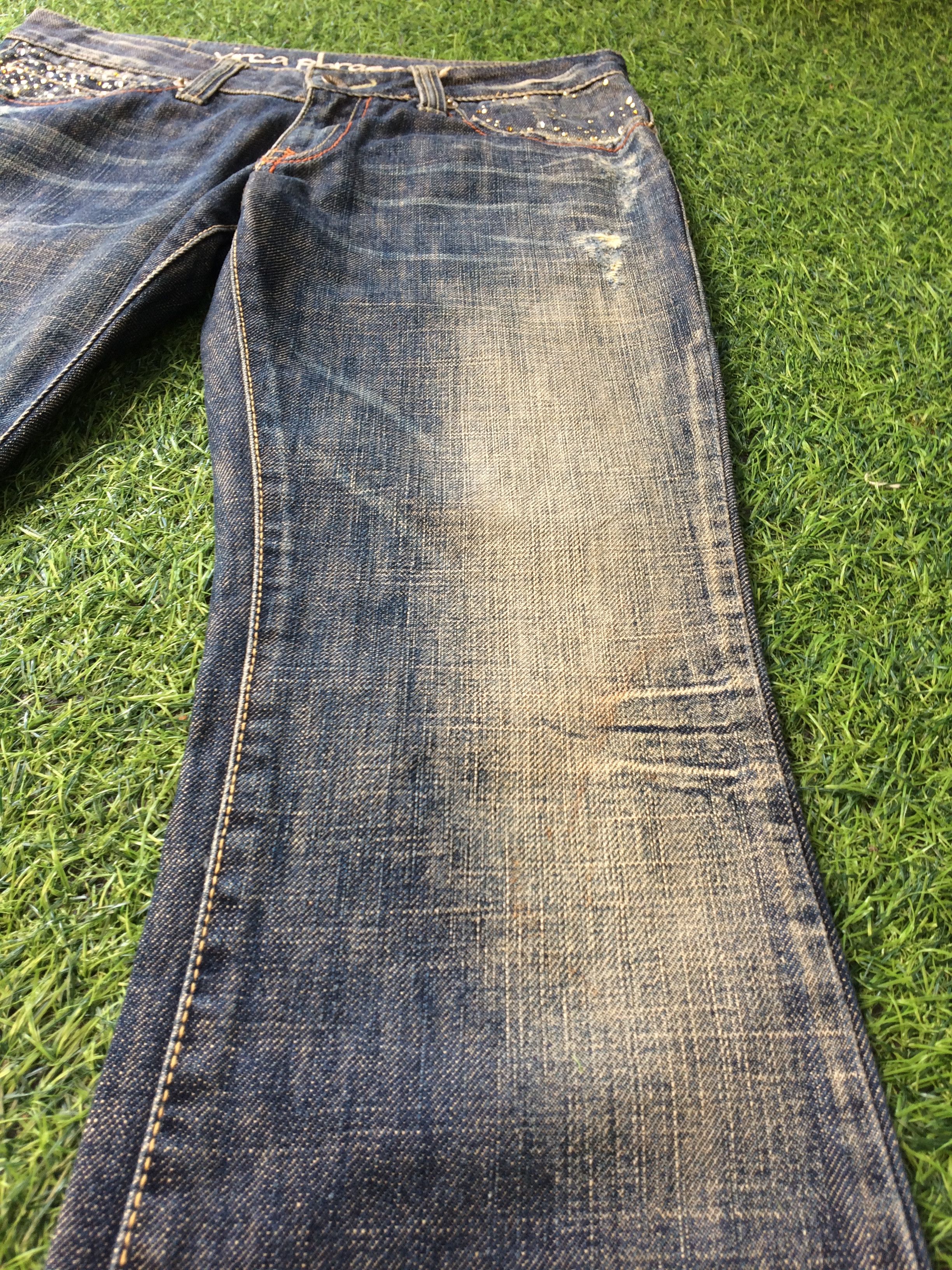 If Six Was Nine × Japanese Brand Distressed Japanese Bootcut Slim Jeans #D-453 Size US 28 / EU 44 - 8 Thumbnail