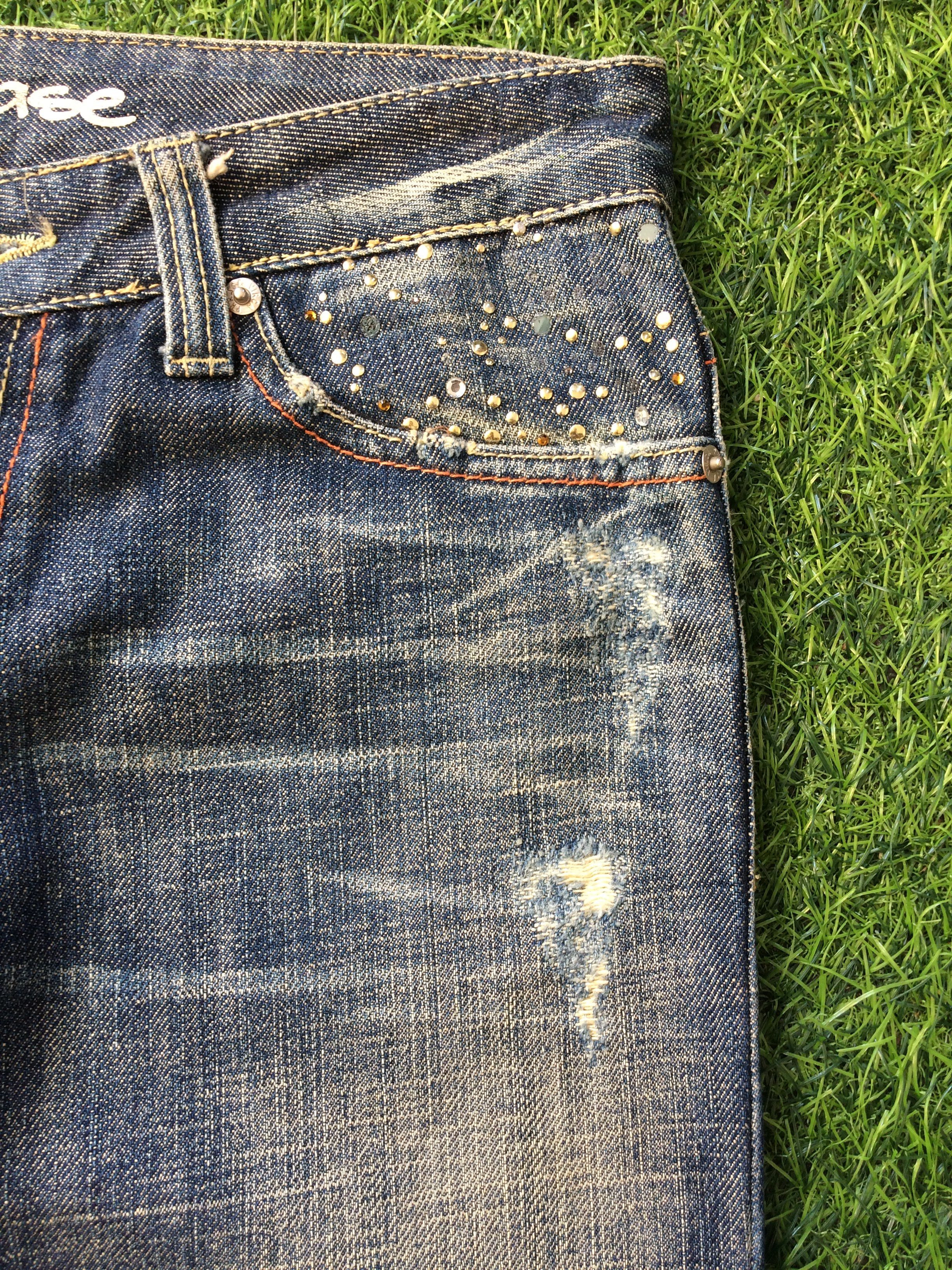 If Six Was Nine × Japanese Brand Distressed Japanese Bootcut Slim Jeans #D-453 Size US 28 / EU 44 - 7 Thumbnail