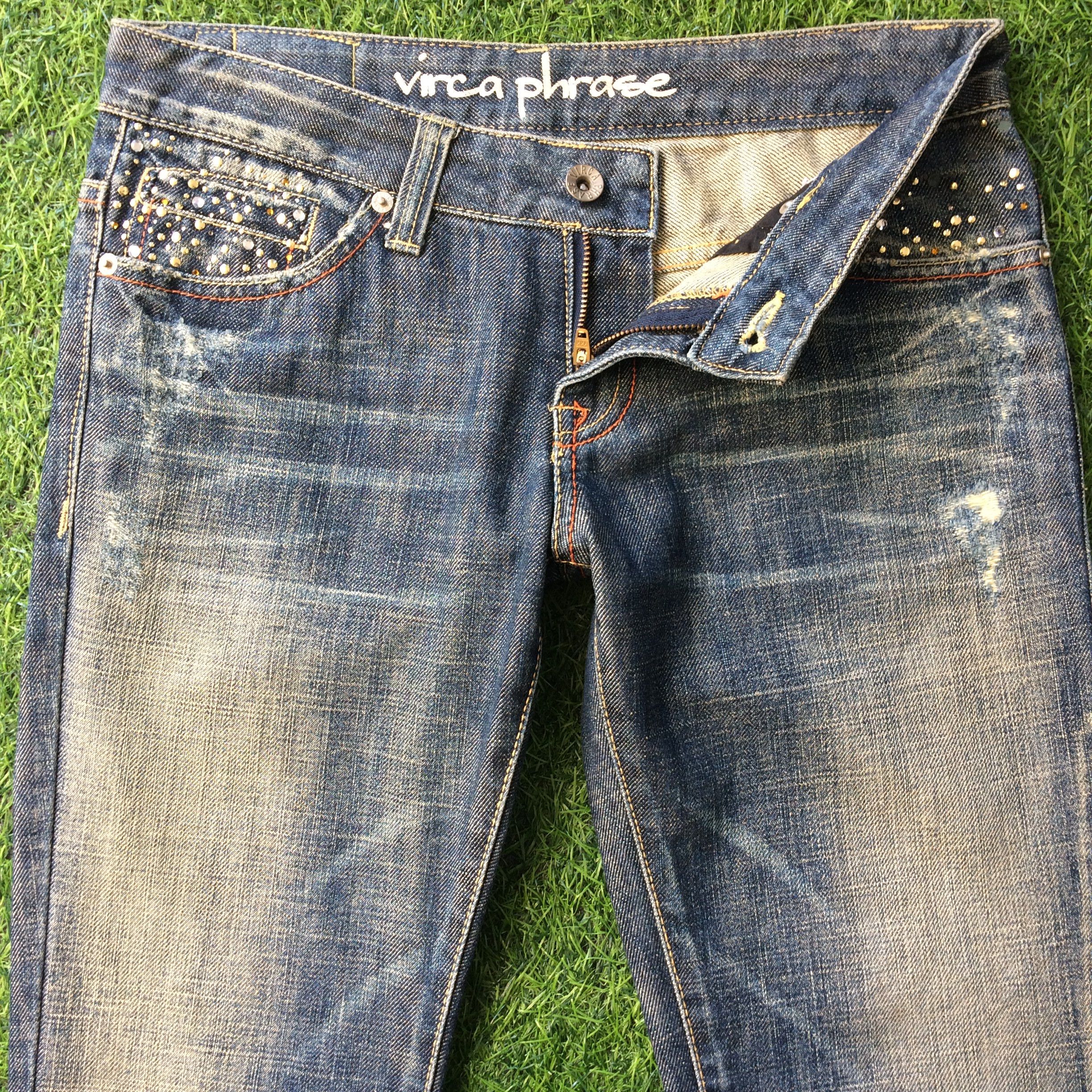 If Six Was Nine × Japanese Brand Distressed Japanese Bootcut Slim Jeans #D-453 Size US 28 / EU 44 - 3 Thumbnail