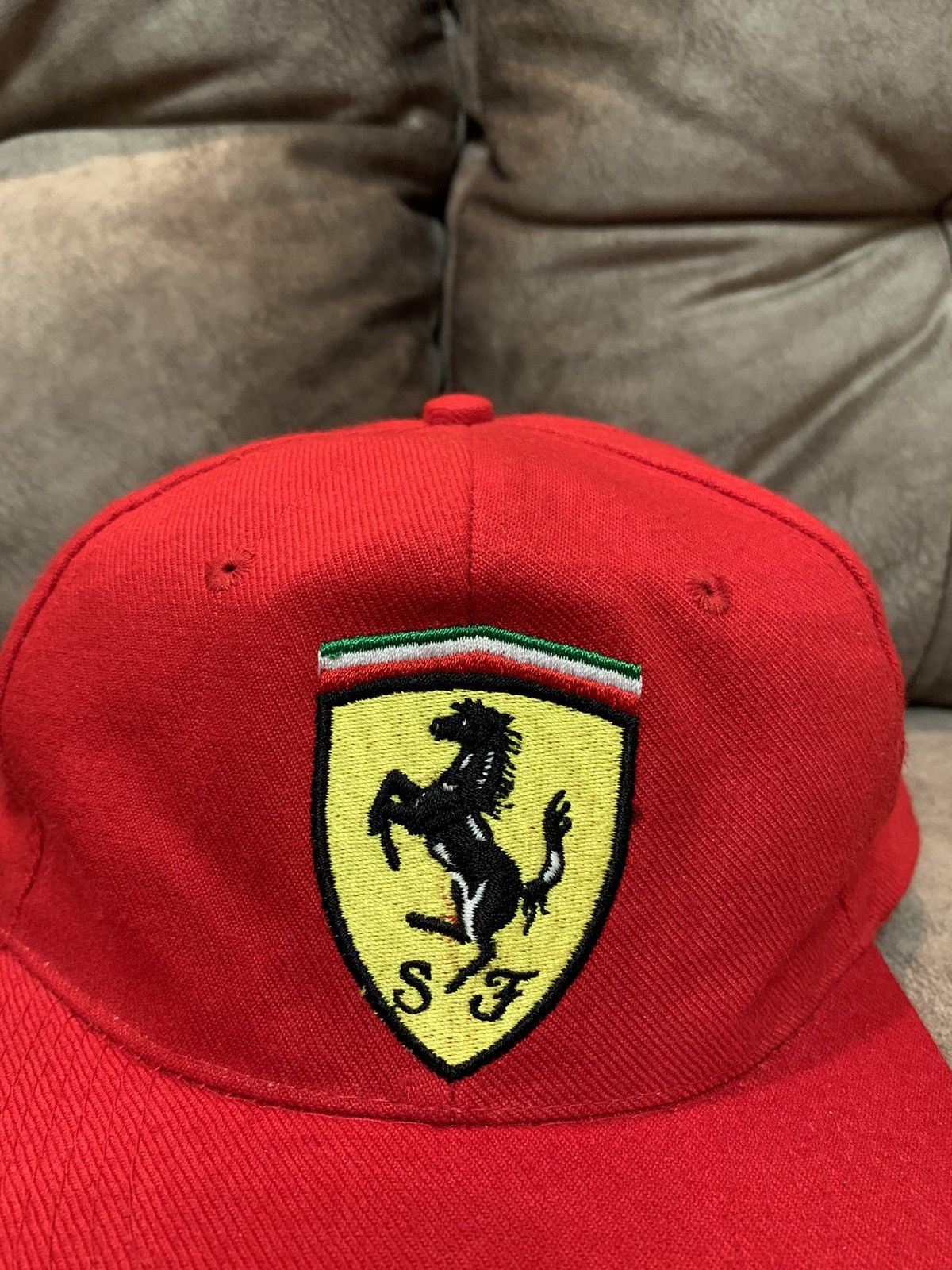 Ferrari Ferrari Big Logo Racing Cap Hat Size ONE SIZE - 4 Thumbnail