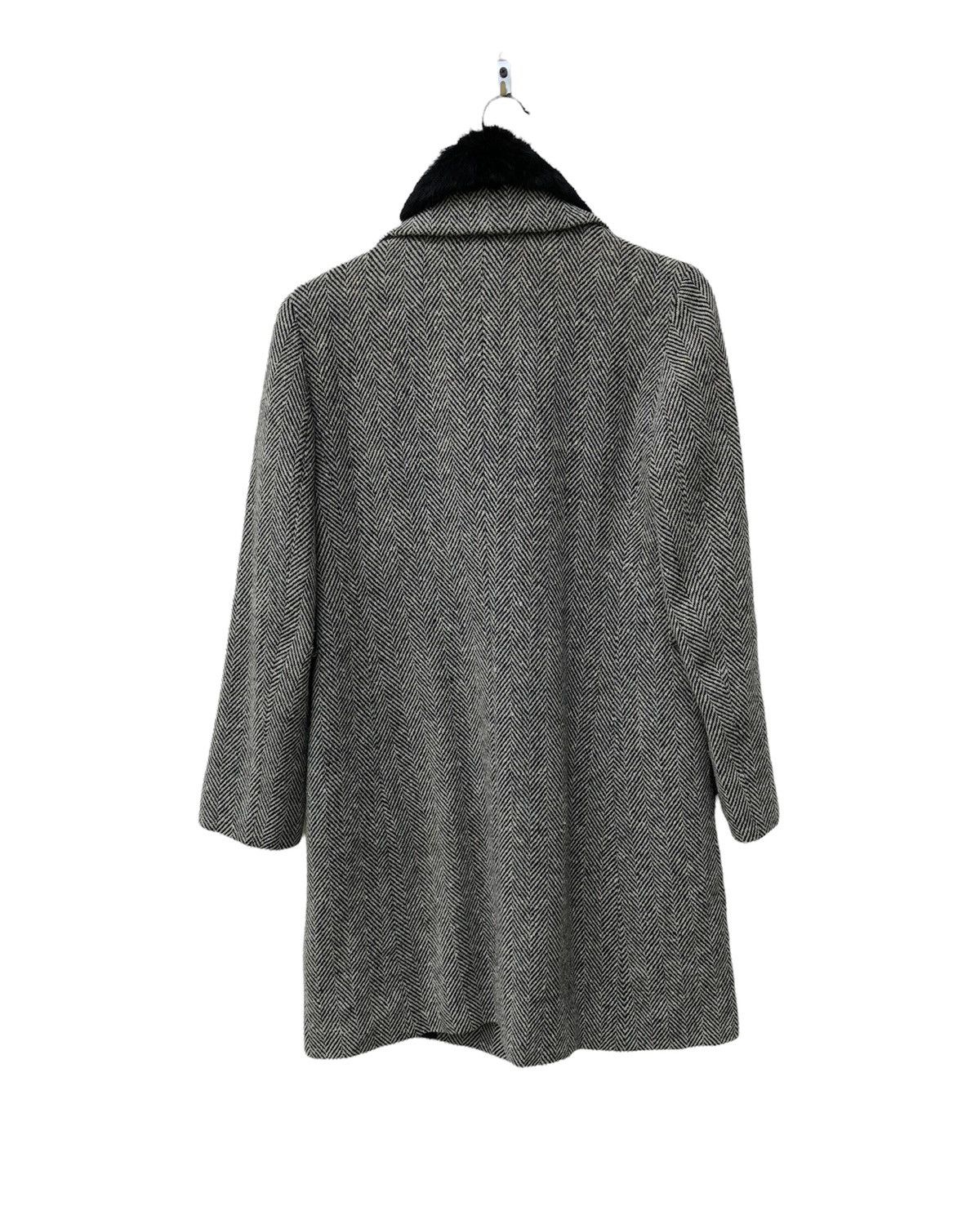 Yohji Yamamoto 🔥INED BY YOHJI YAMAMOTO LONG COAT REMOVABLE FUR JACKET Size US S / EU 44-46 / 1 - 2 Thumbnail