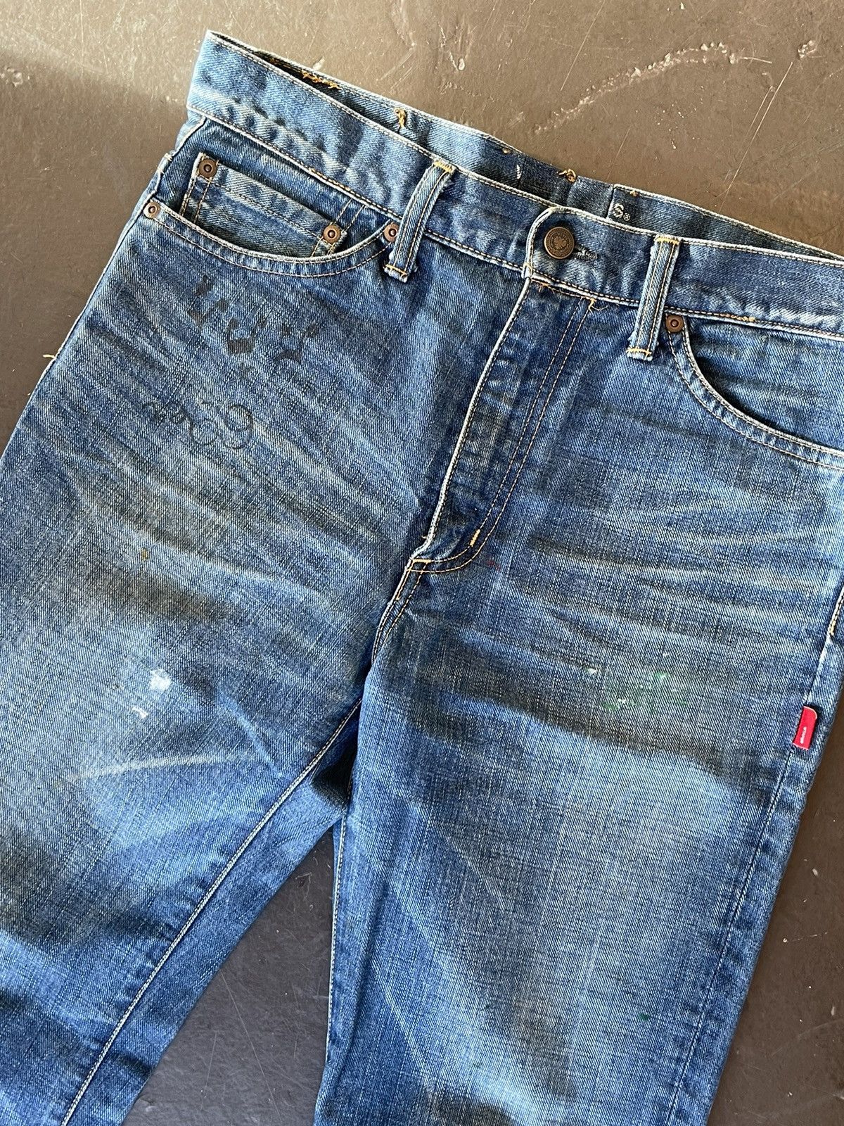 Wtaps WTaps Blue Trash Denim Jeans Size US 32 / EU 48 - 3 Thumbnail