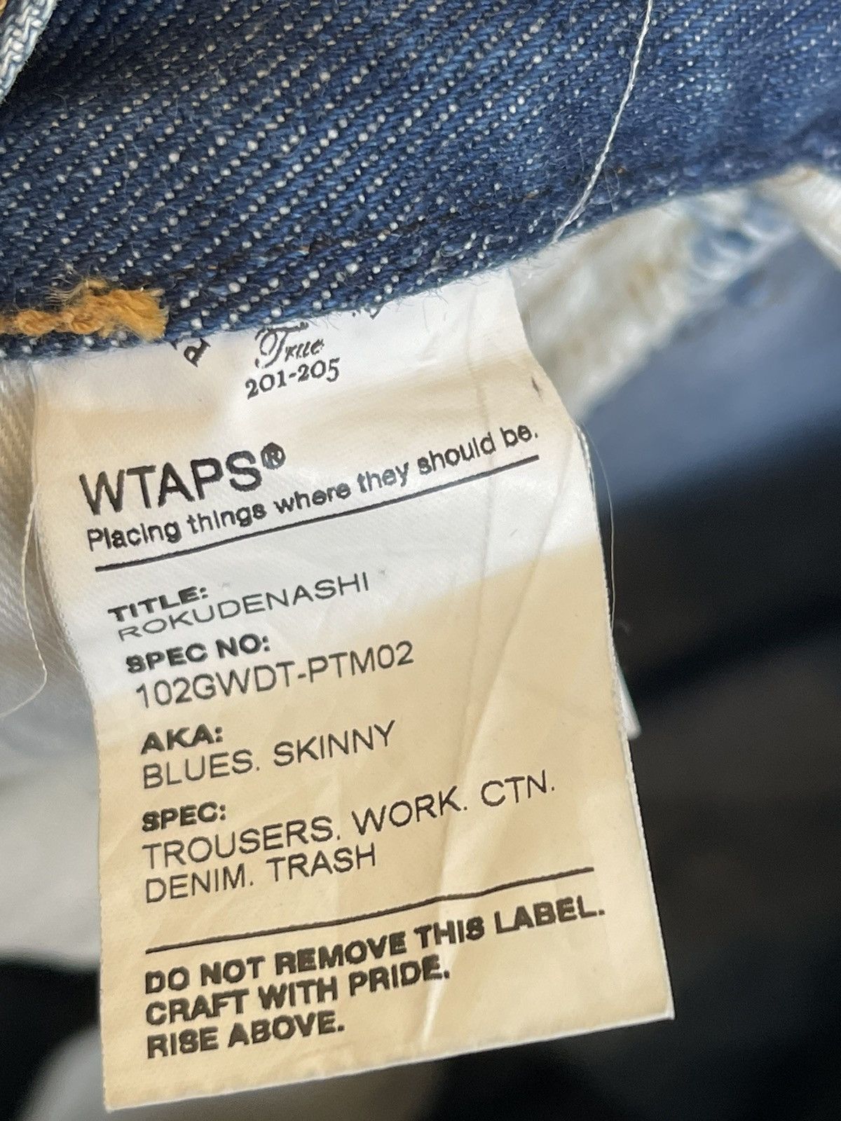 Wtaps WTaps Blue Trash Denim Jeans Size US 32 / EU 48 - 5 Thumbnail