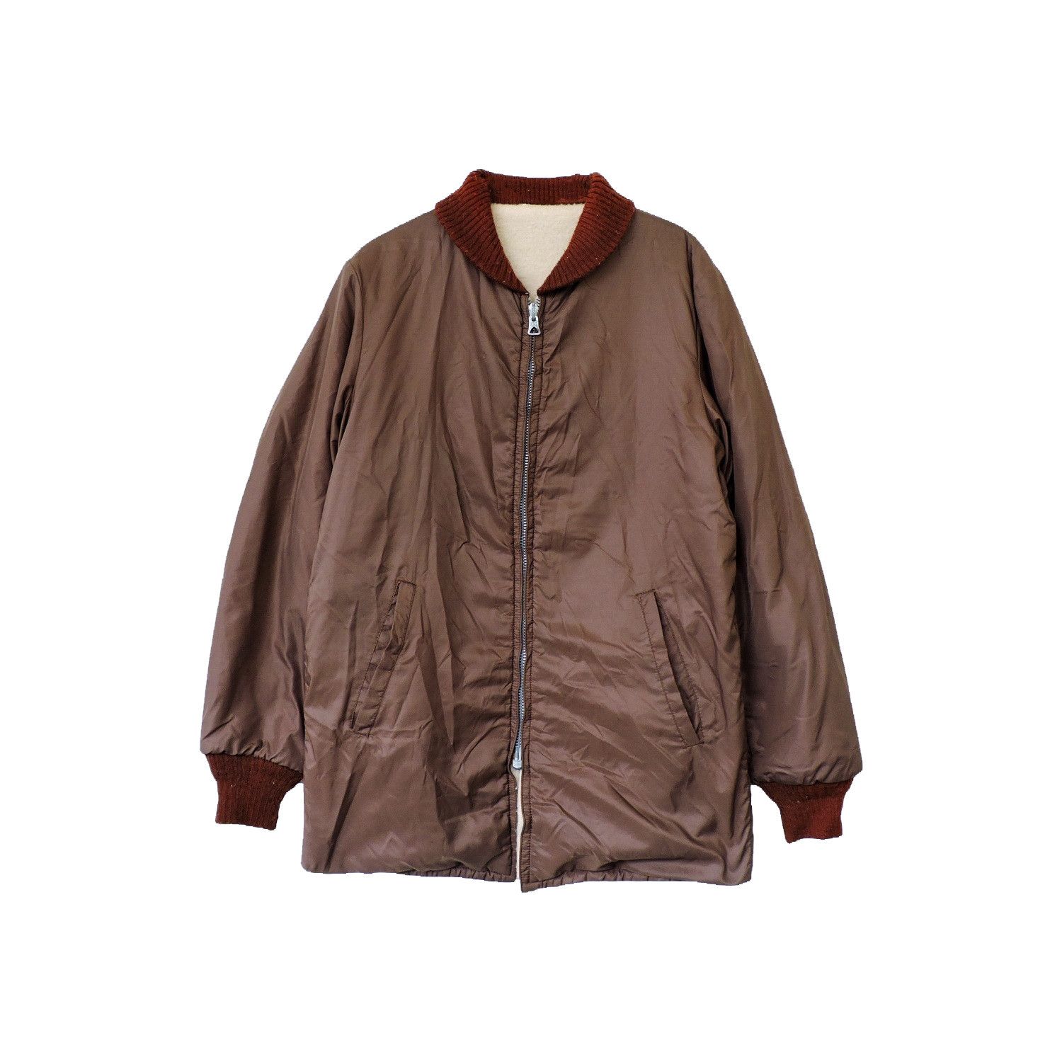 Vintage 50'S – 60'S SHAWL COLLAR REVERSIBLE JACKET Size US M / EU 48-50 / 2 - 1 Thumbnail
