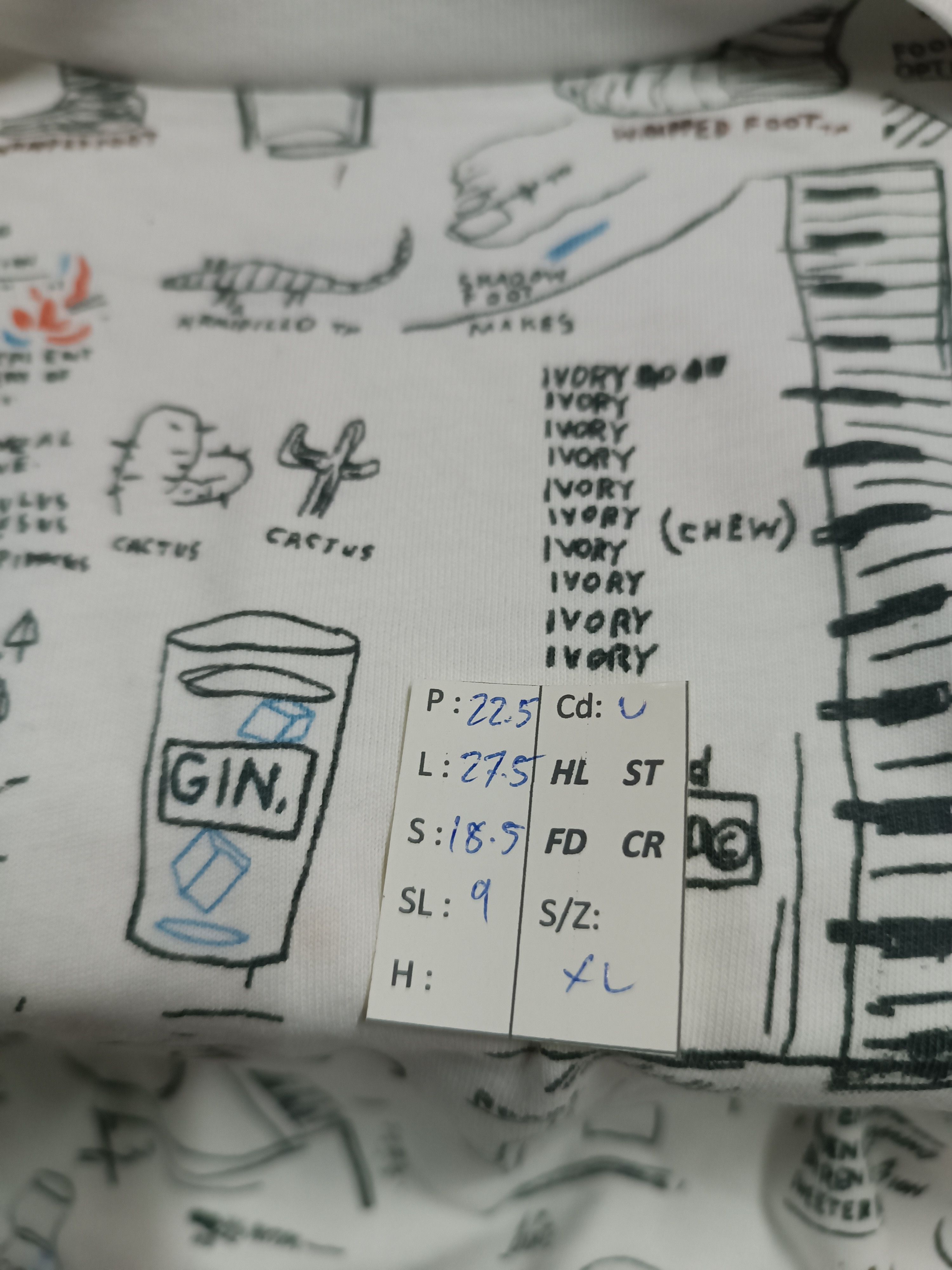 Jean-Michel Basquiat VINTAGE JEAN MICHEL BASQUIAT X UNIQLO ART AOP VERY RARE TEE Size US XL / EU 56 / 4 - 16 Thumbnail