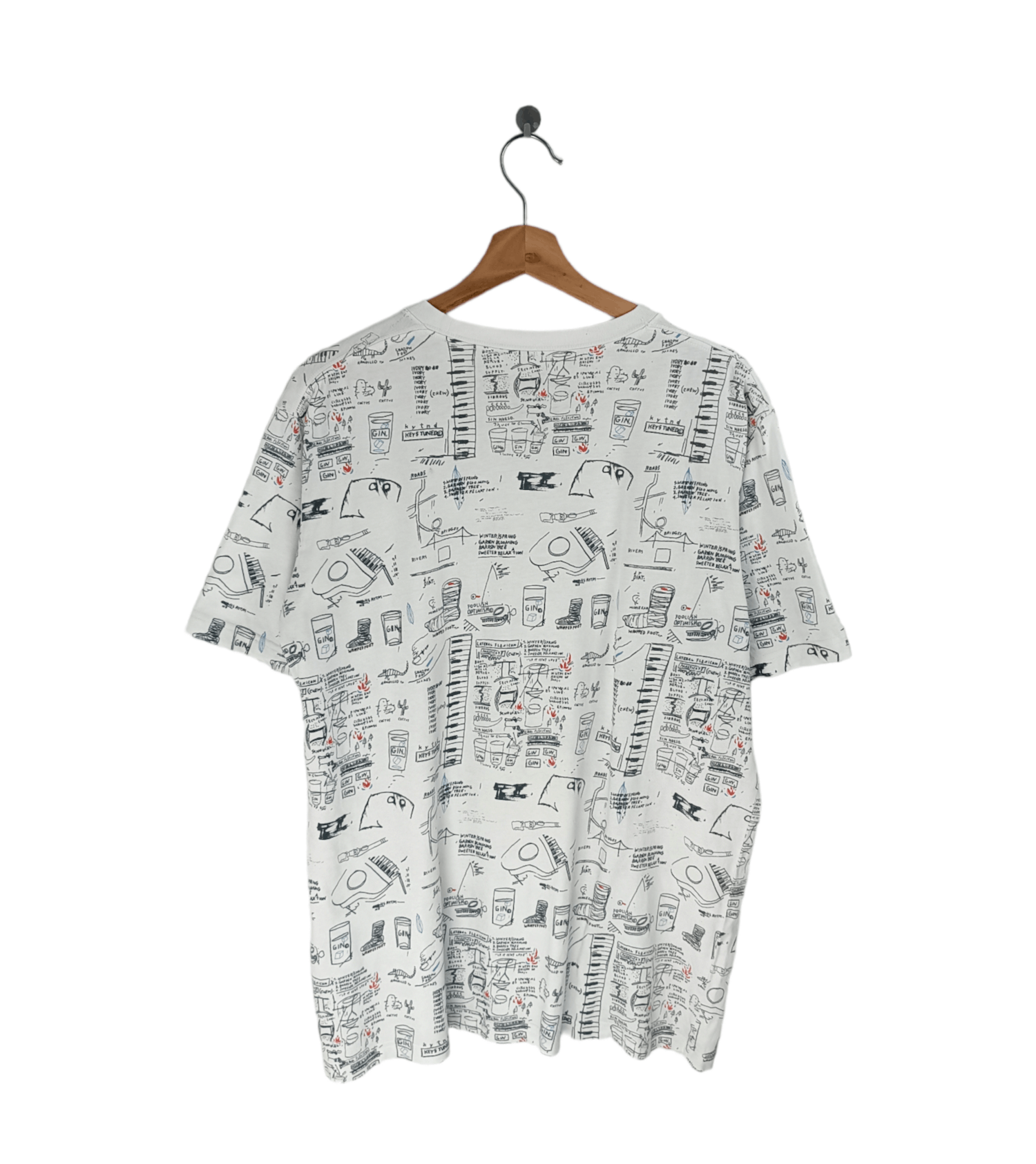 Jean-Michel Basquiat VINTAGE JEAN MICHEL BASQUIAT X UNIQLO ART AOP VERY RARE TEE Size US XL / EU 56 / 4 - 2 Thumbnail